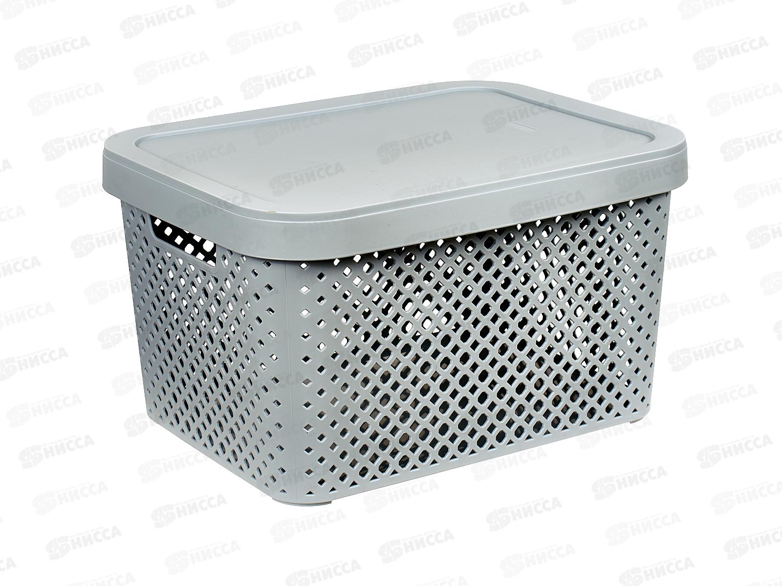 Корзина 15л Plast Team Stockholm серый шторм РТ500701025