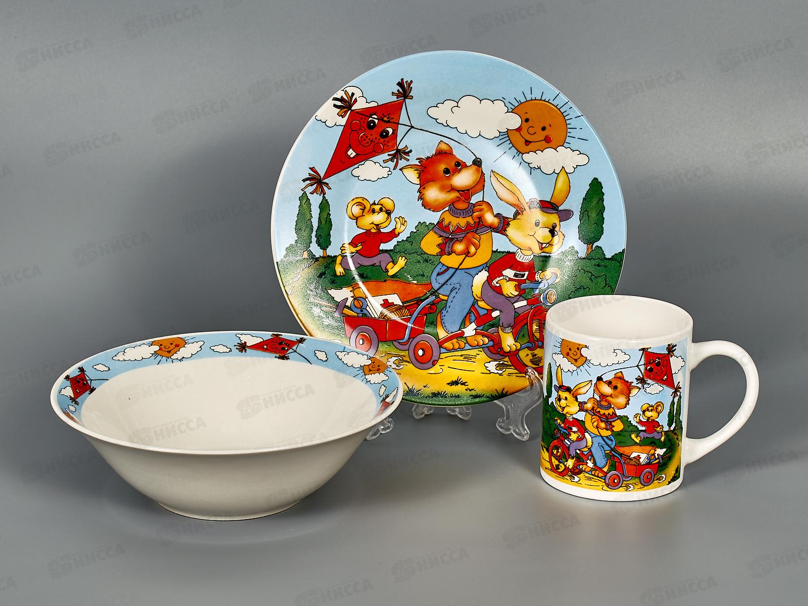 Набор посуды 1/3 Веселые зверята TSET3K 139212