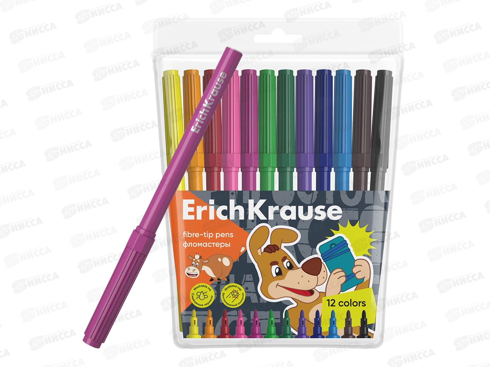 Фломастеры 12 цветов EK Простоквашино 61065*12/240