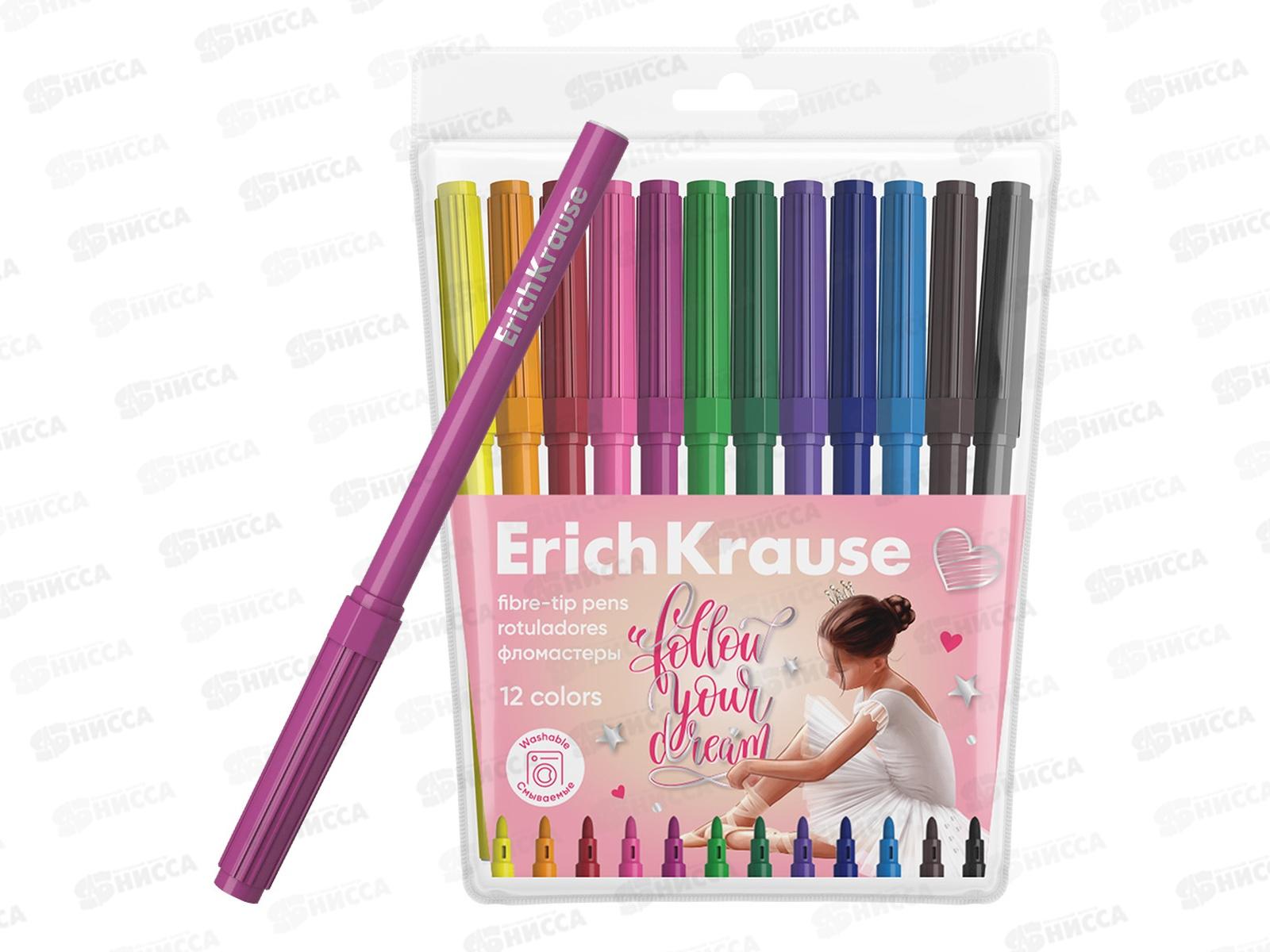 Фломастеры 12 цветов EK Pointes  61810 *12/192