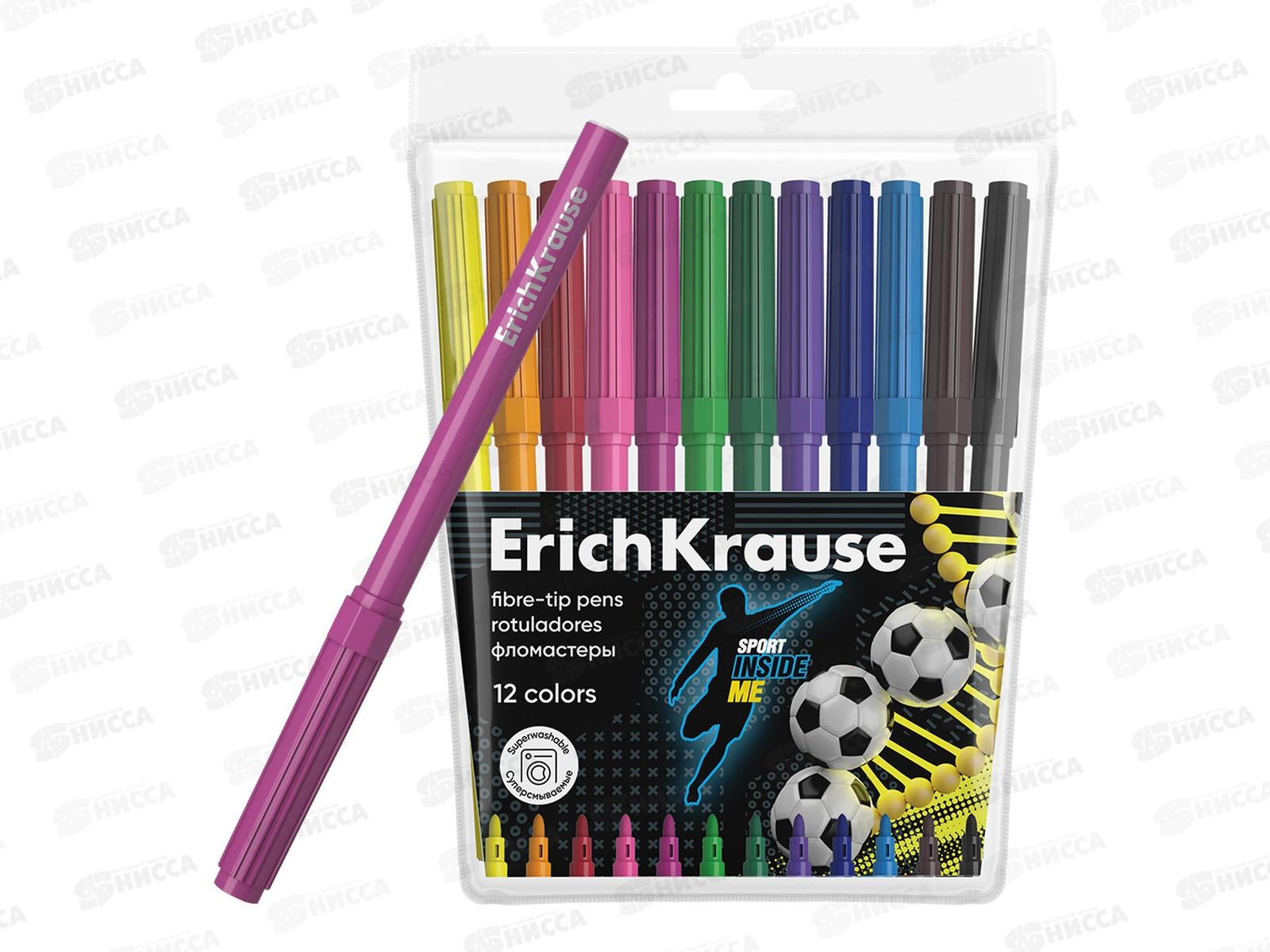 Фломастеры 12 цветов EK Sport DNA  61811 *12/240