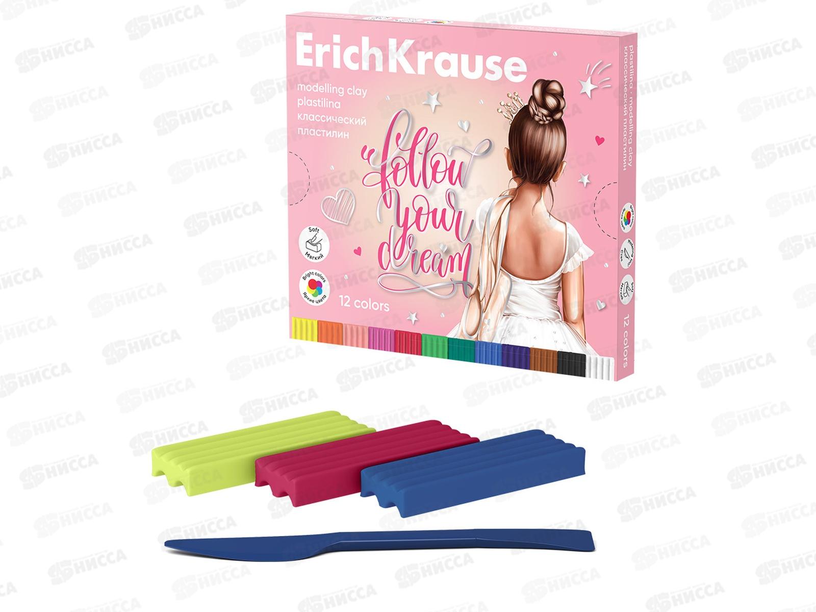 Пластилин 12цветов 180г EK Pointes,61776 *8/32