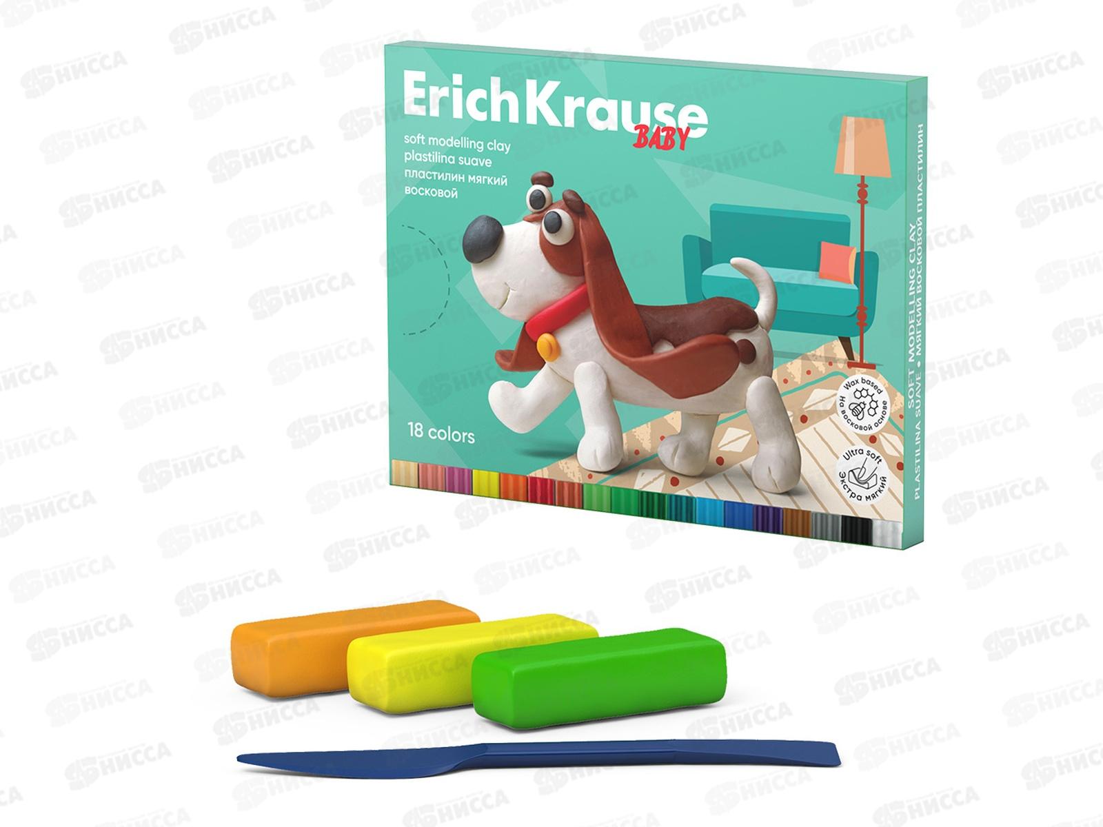 Пластилин 18цветов 234г EK Baby 61329 *36