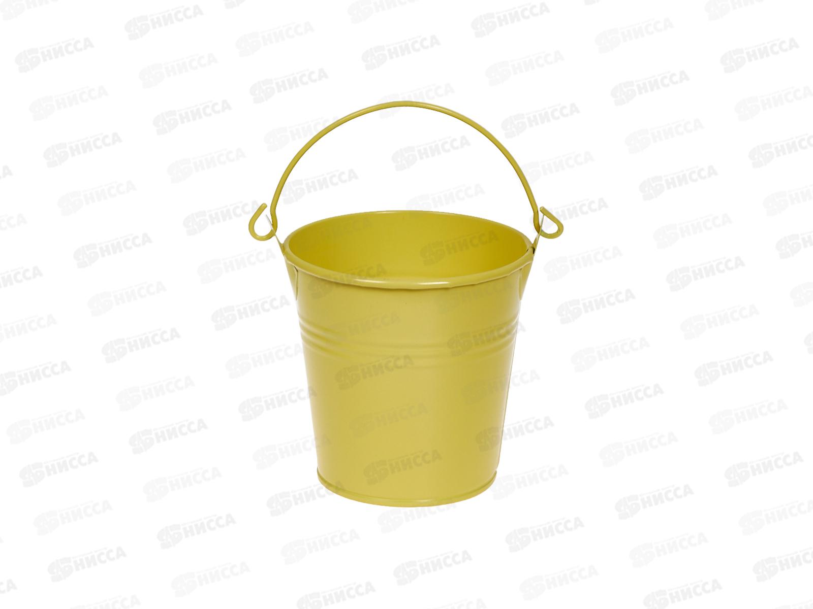Ведерко на фаркоп 9*10см желтое мет (045469)  Ж