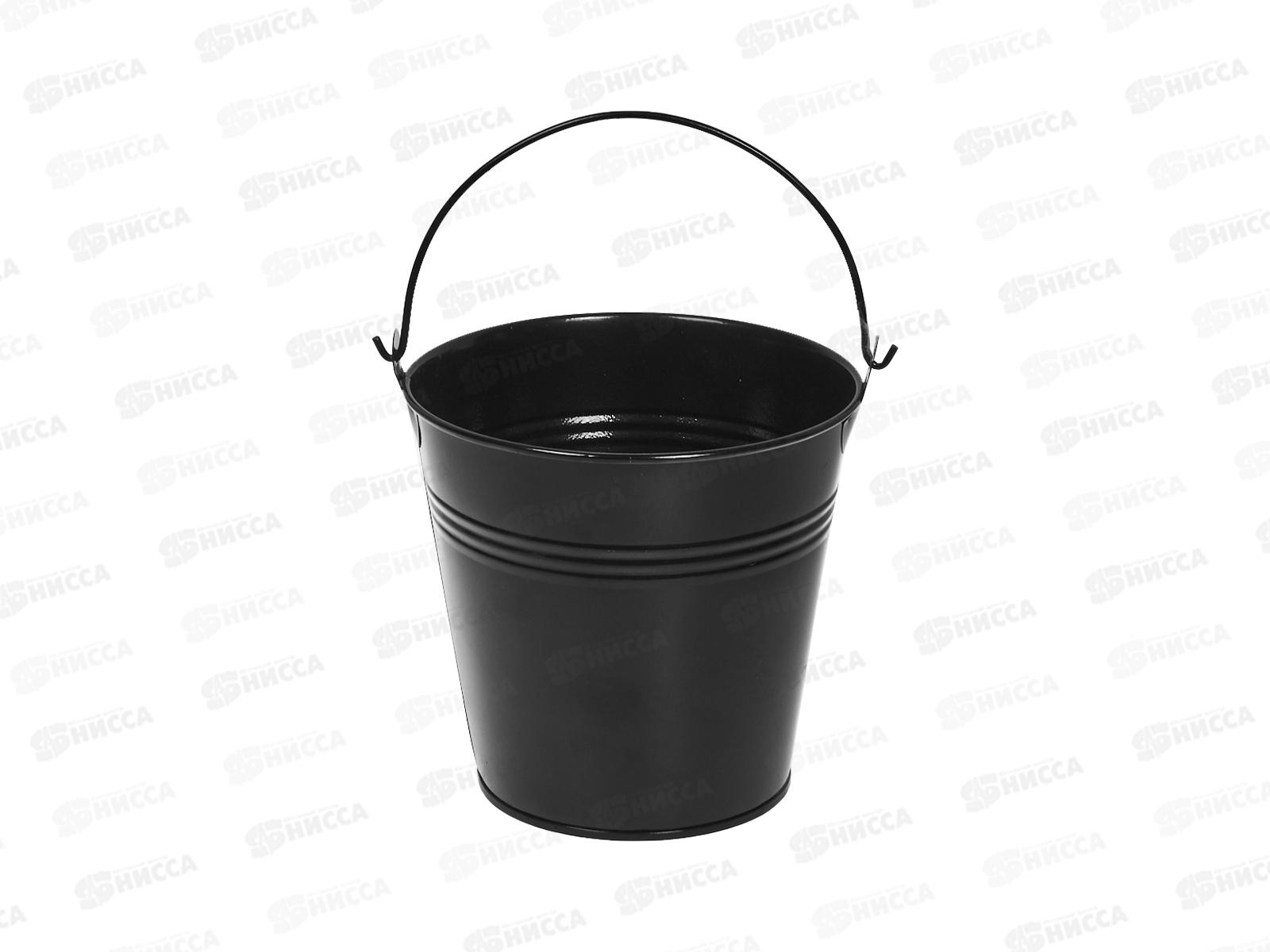 Ведерко на фаркоп 12*13см черное мет (062244)  Ж