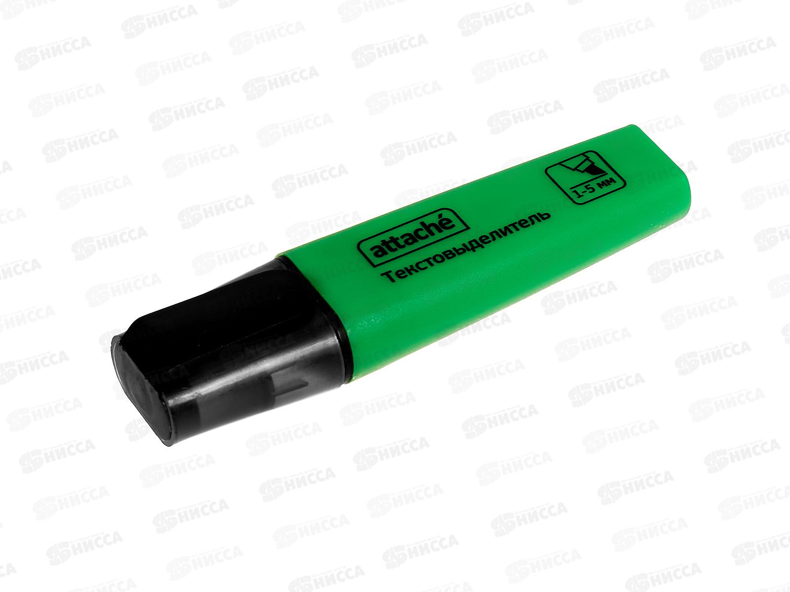 Маркер ATTACHE текстовый 1-5мм.зеленый,629202*24