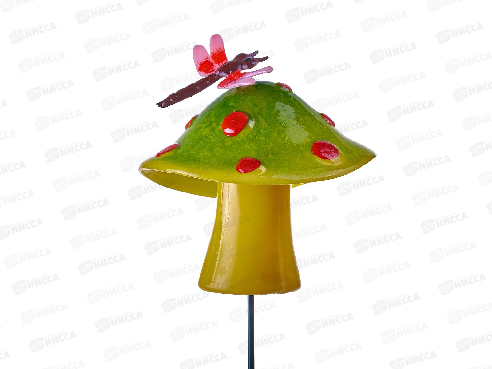 Штекер фигурка декоративная &quotГрибы&quot на металлическом стержне 153-006 г