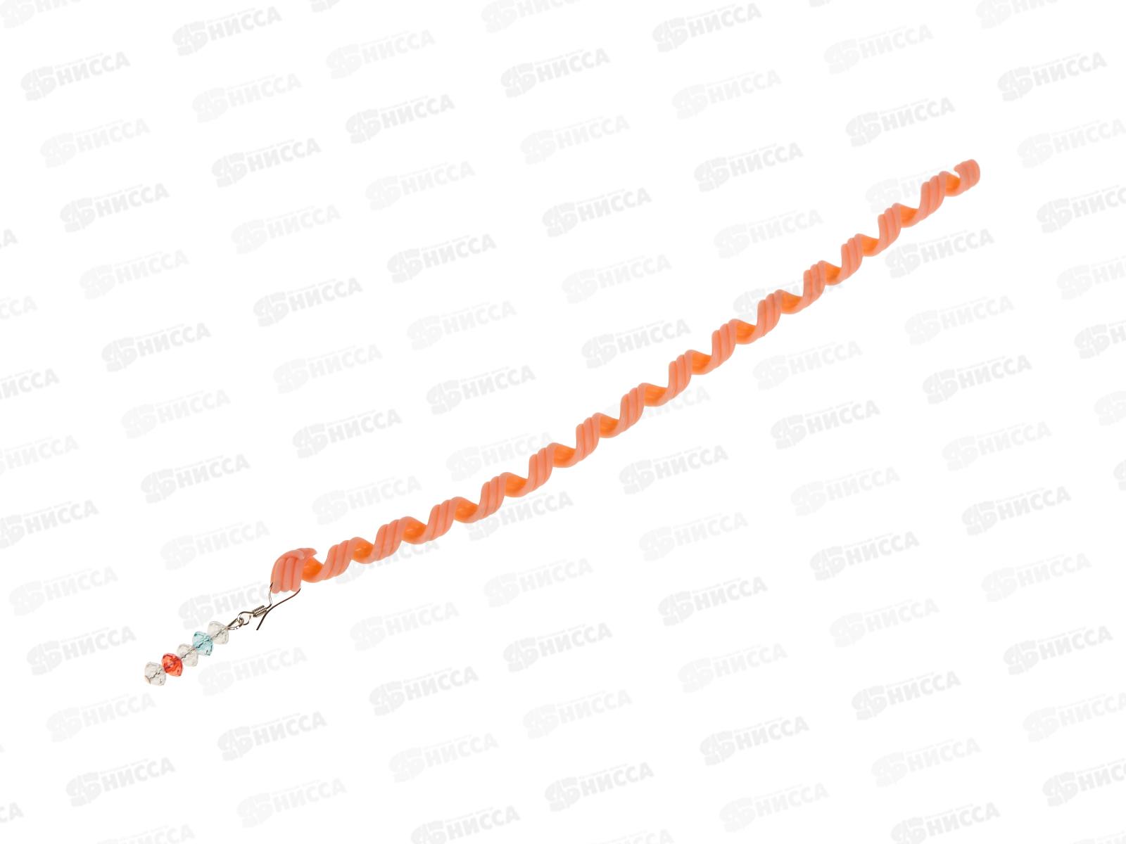 Спираль для волос силиконовая цветная с подвеской №8168