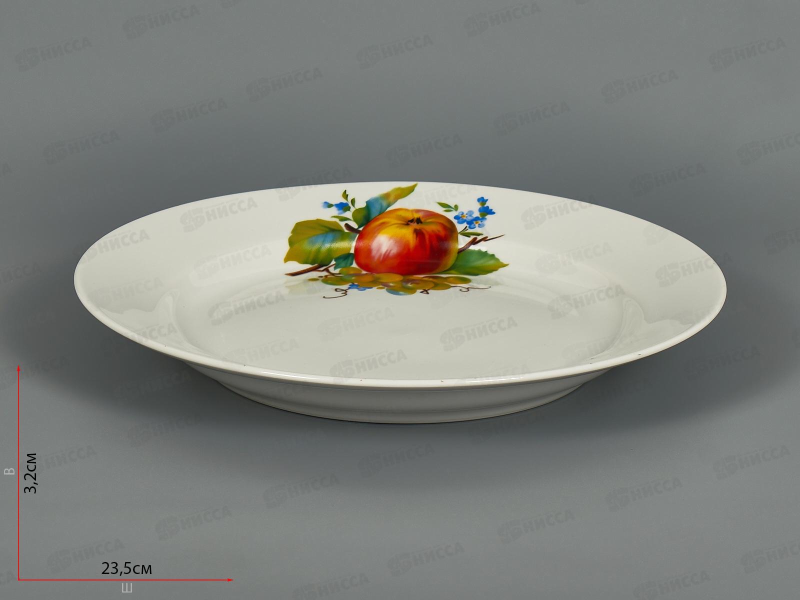 Тарелка мелкая 240мм Гладкий край Натюрморт 120022