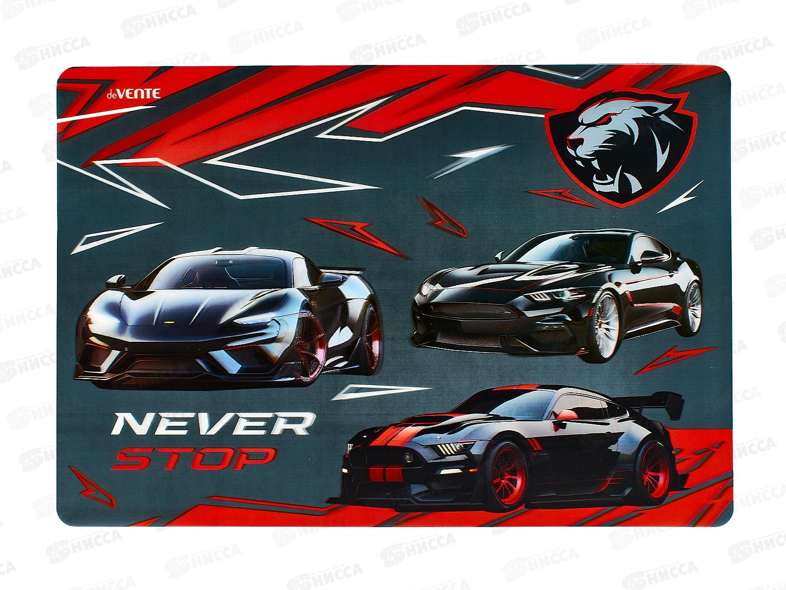 Покрытие настольное deVente Never Stop 43*29см,3D 500мкм, 8061406 *20