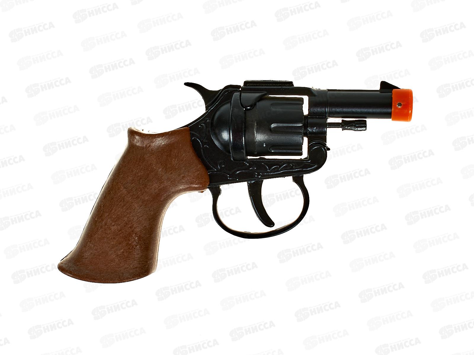 Револьвер металл. ТС7008 14см 8 пистонов в коробке *24  гб