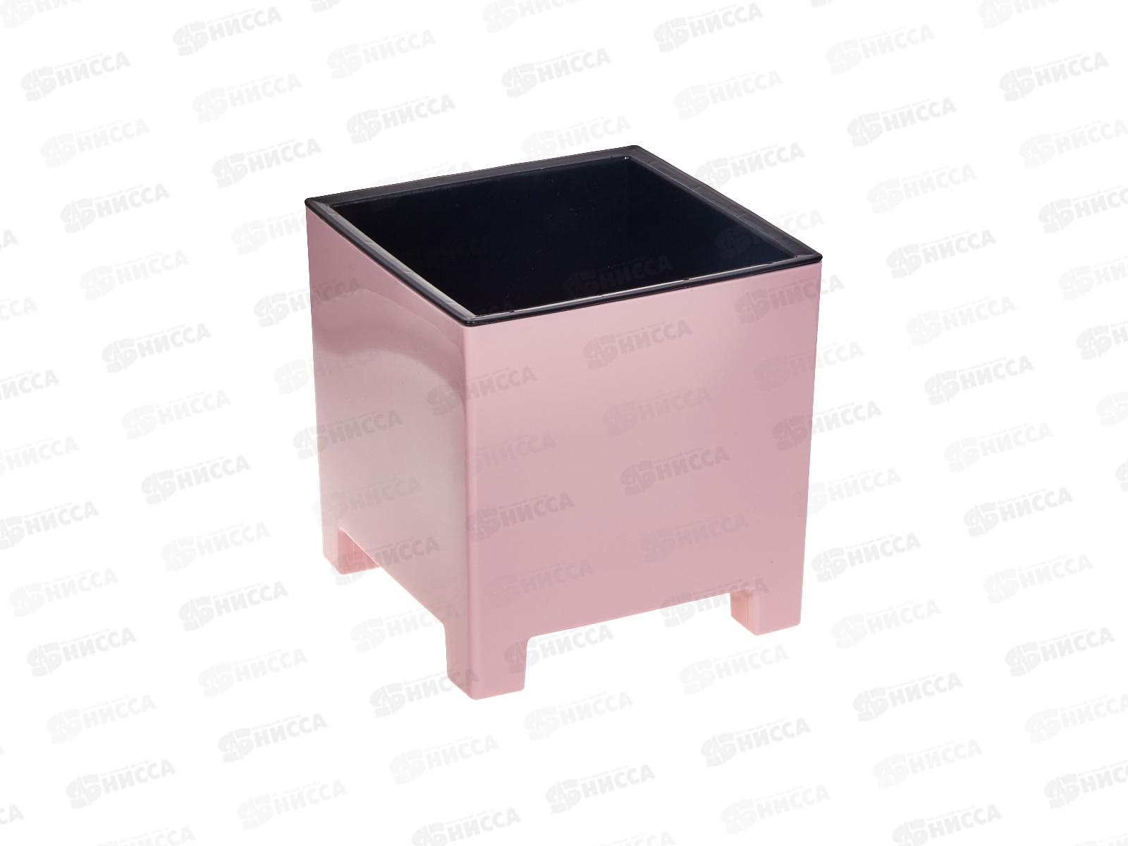 Горшок для цветов НАРД 2,1л Розовая пудра с вкладкой д.14 н.14 *8