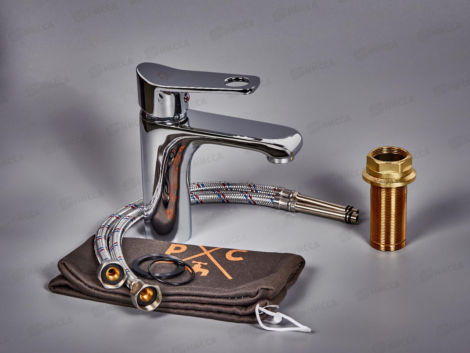 Смеситель для умывальника литой, картридж 35мм, крепление-гайка, SL137-001F