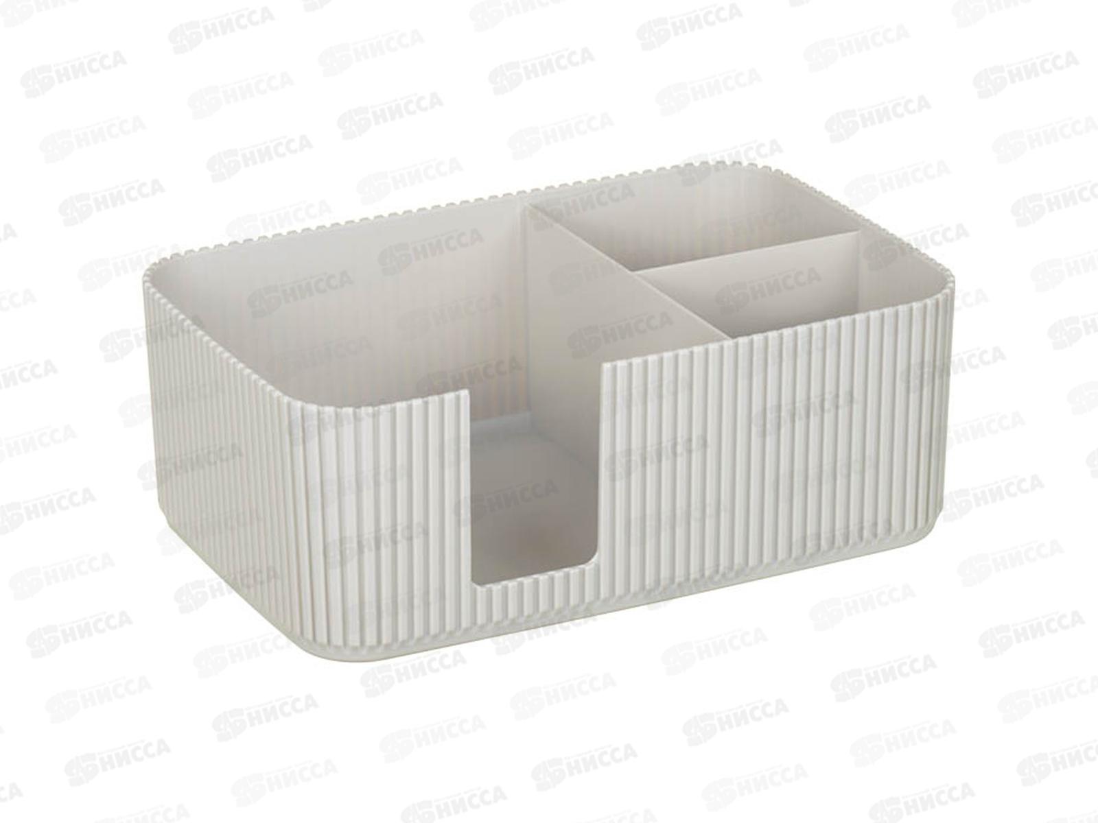 Салфетница СТРИП 3 секции Кремовый М1188 *12