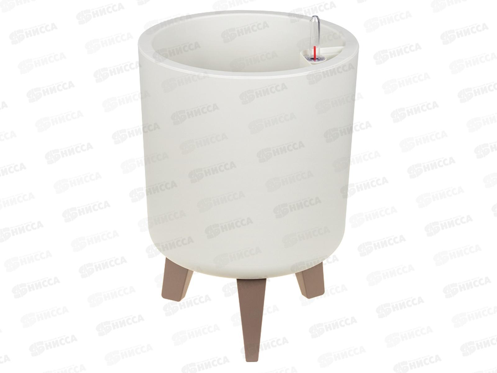 Кашпо ФЛОРИАН D250мм 11л Белый ротанг М3157 *3