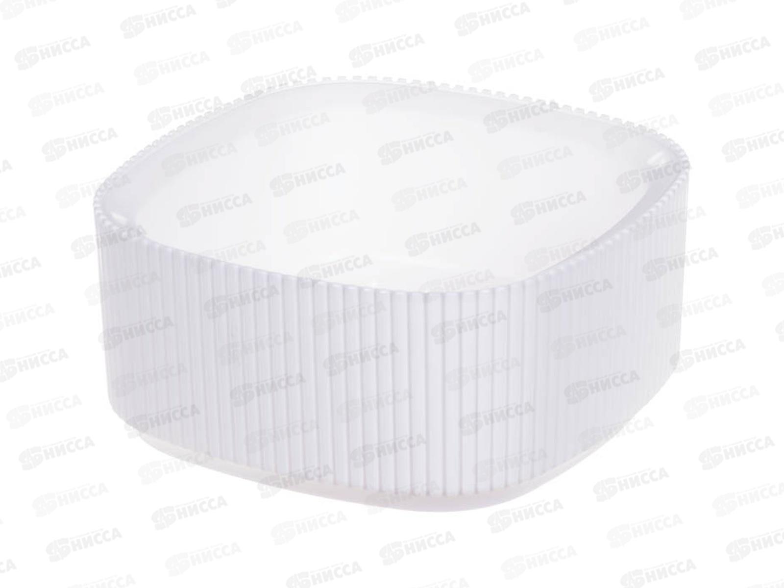 Кашпо СТРИП 0,9л со вставкой Белый М3249 *16