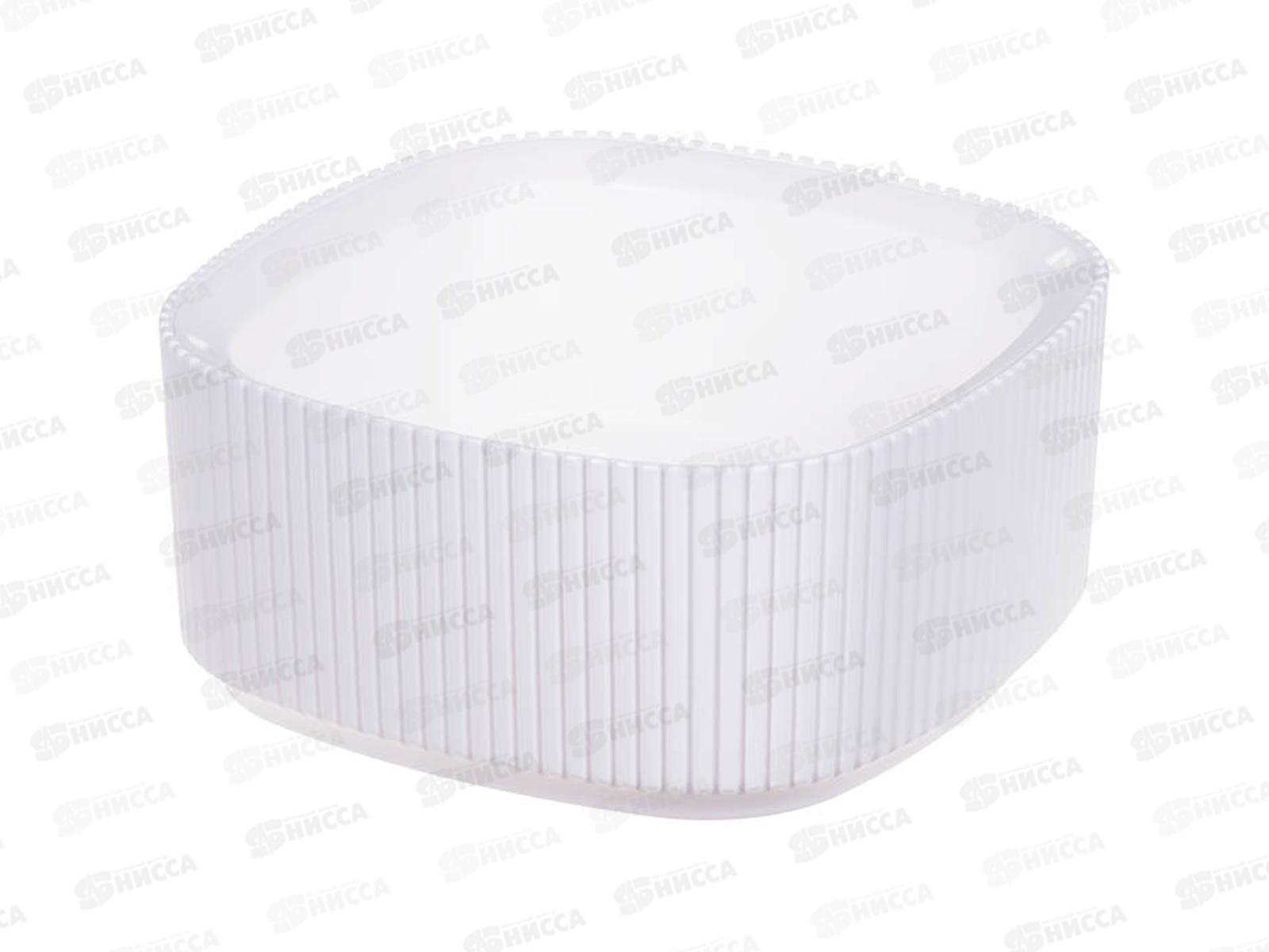 Кашпо СТРИП 1,6л со вставкой Белый М3250 *8