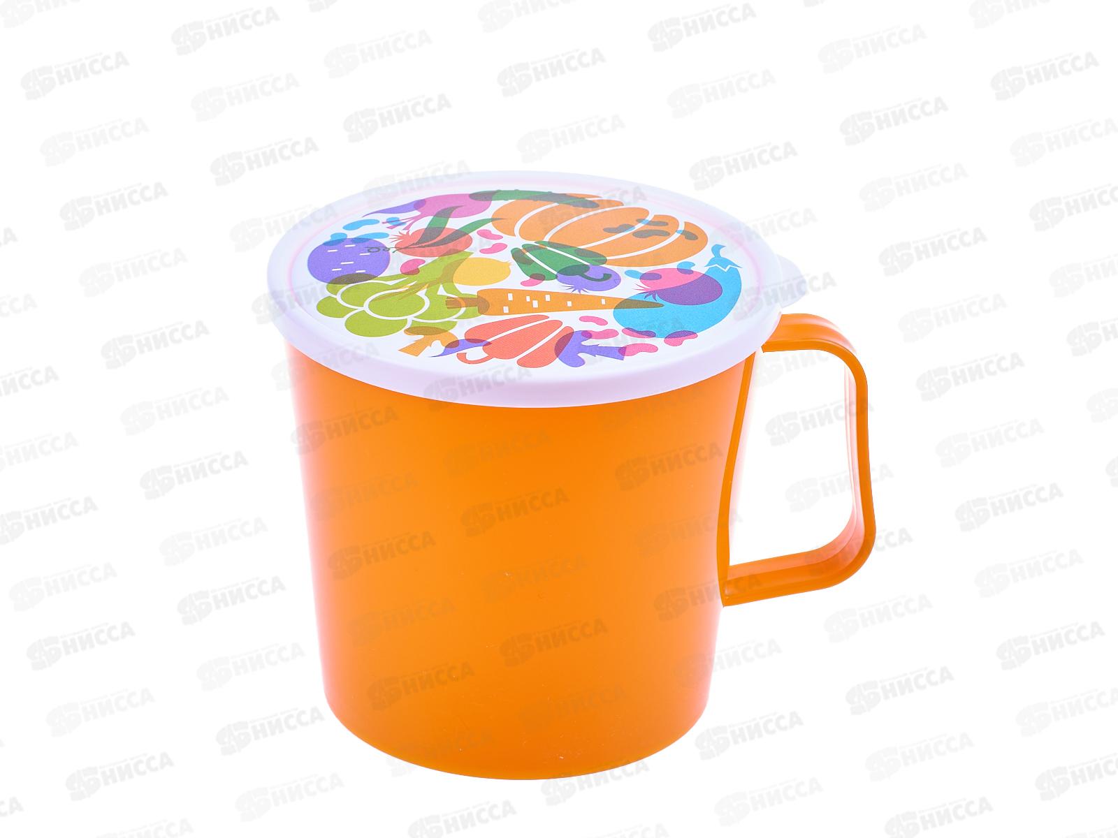 Контейнер-кружка 750мл &quotIZI-GO&quot с декором микс 221198890/00 *24