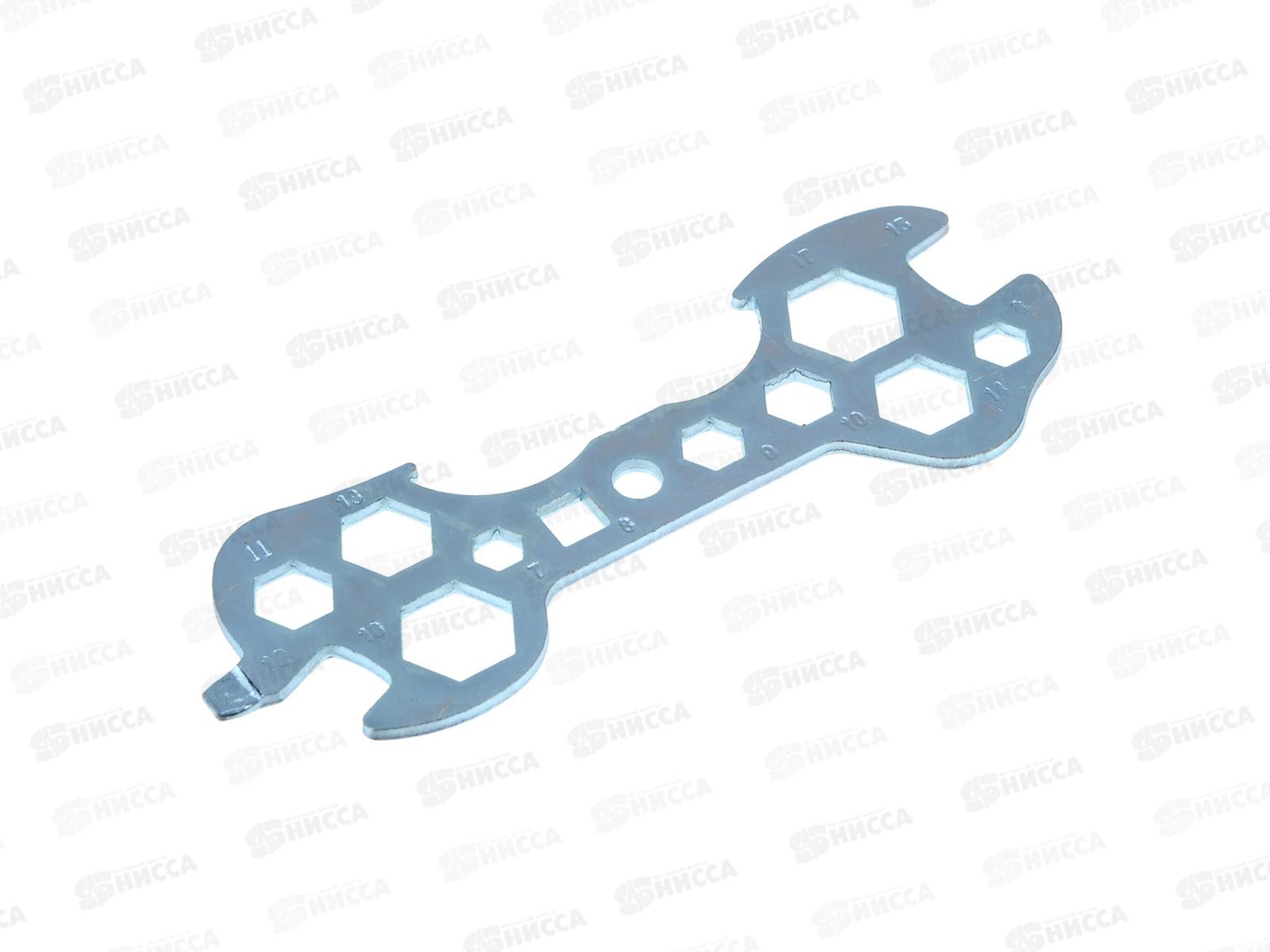 Ключ д/велосипеда унив SILAPRO 10в1 сталь 195-128 г