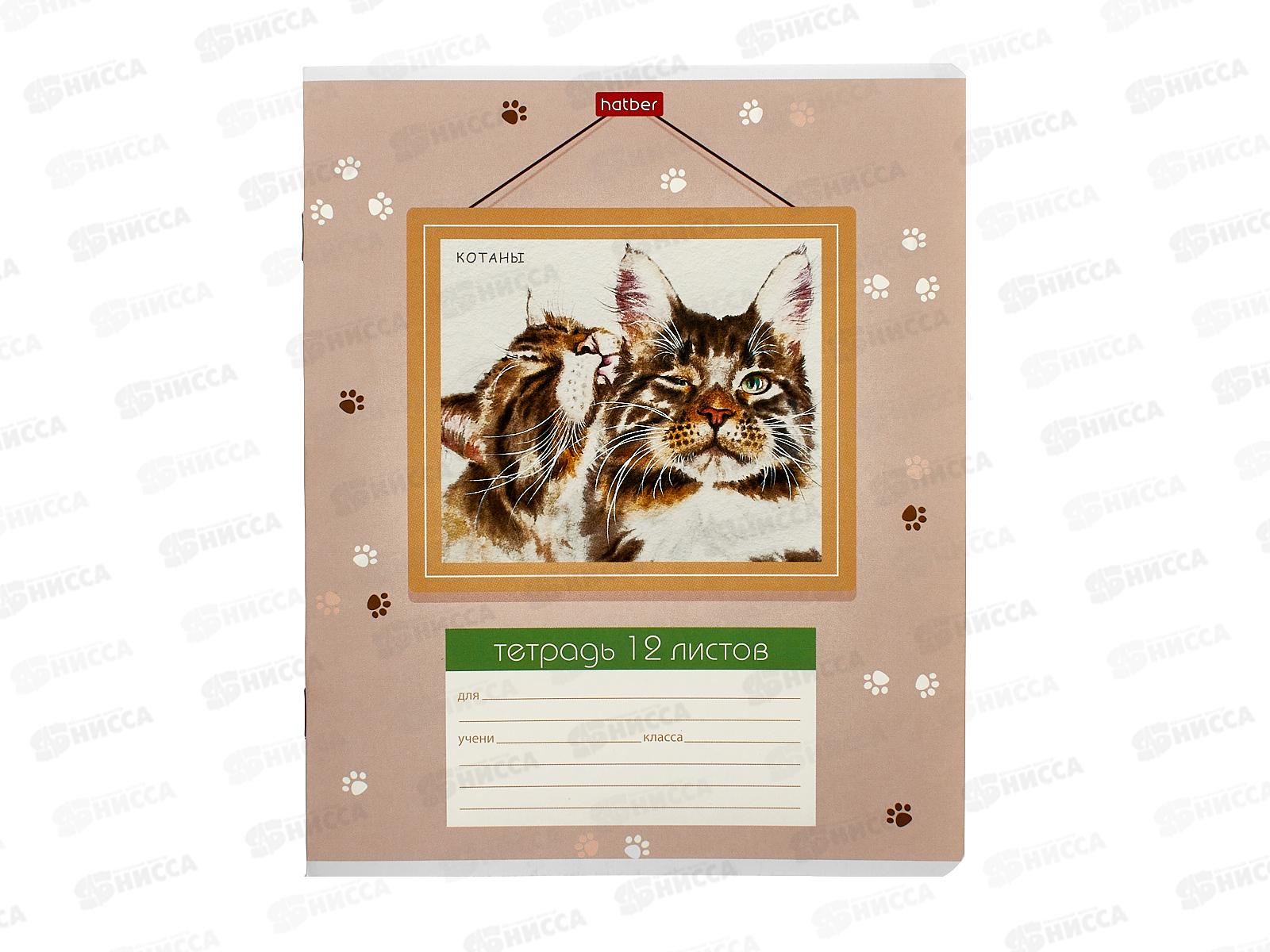 Тетрадь 12листов линия Hatber Котаны 086150 *10/140
