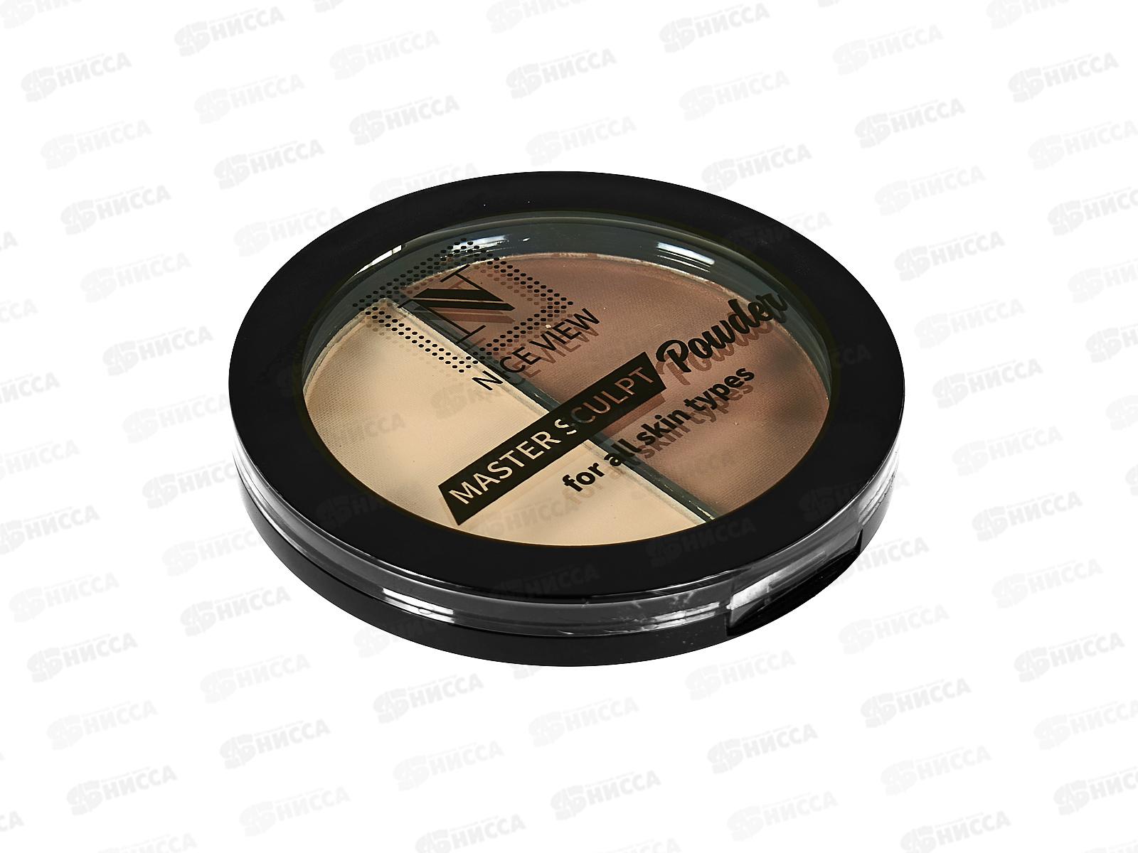 Пудра-скульптор НАЙС 0654-04 2цв (розовое золото/мол-кор) *6