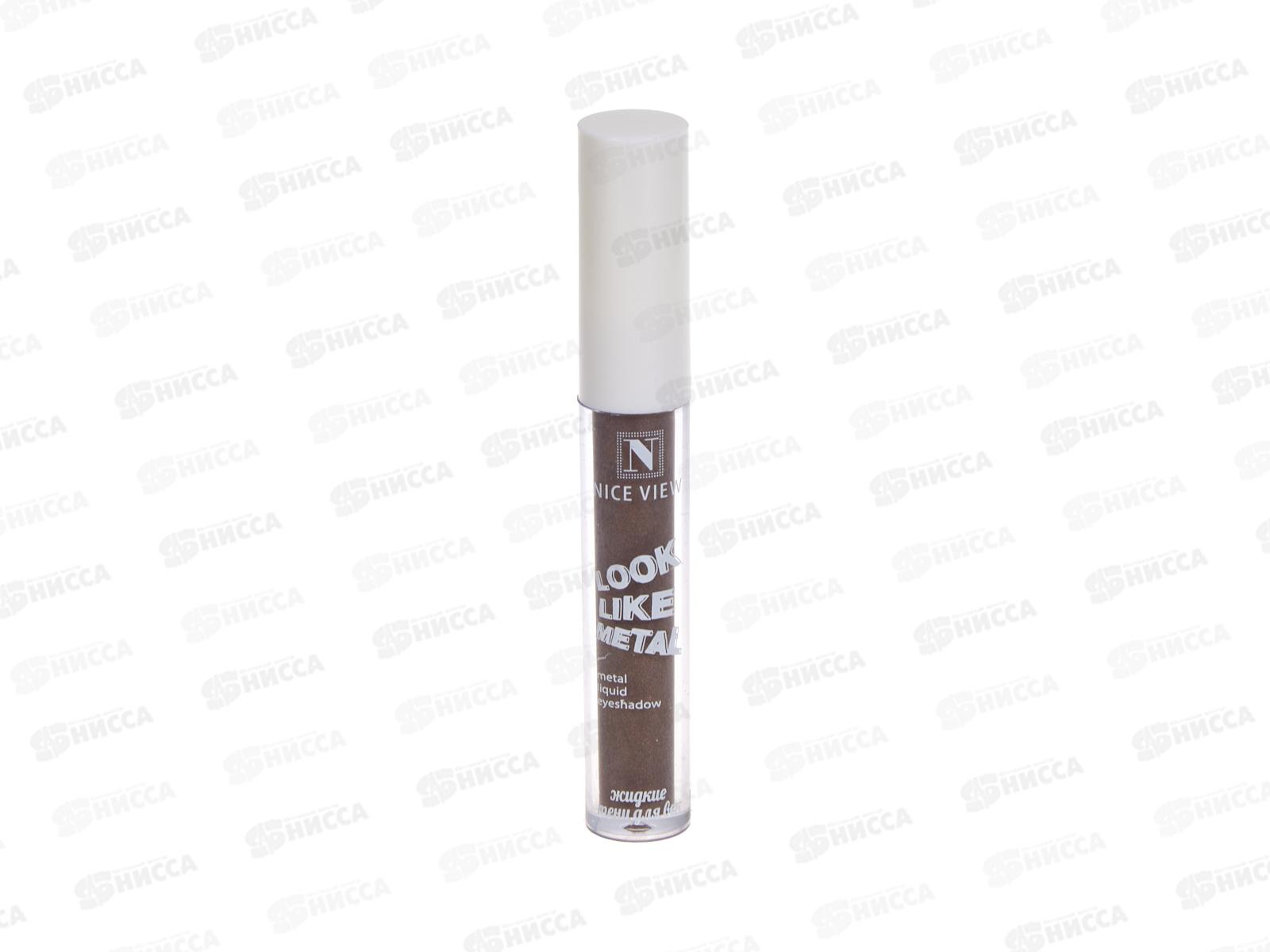 Тени НАЙС 0618-06 жидкие  Металик 1цвет 7мл *6