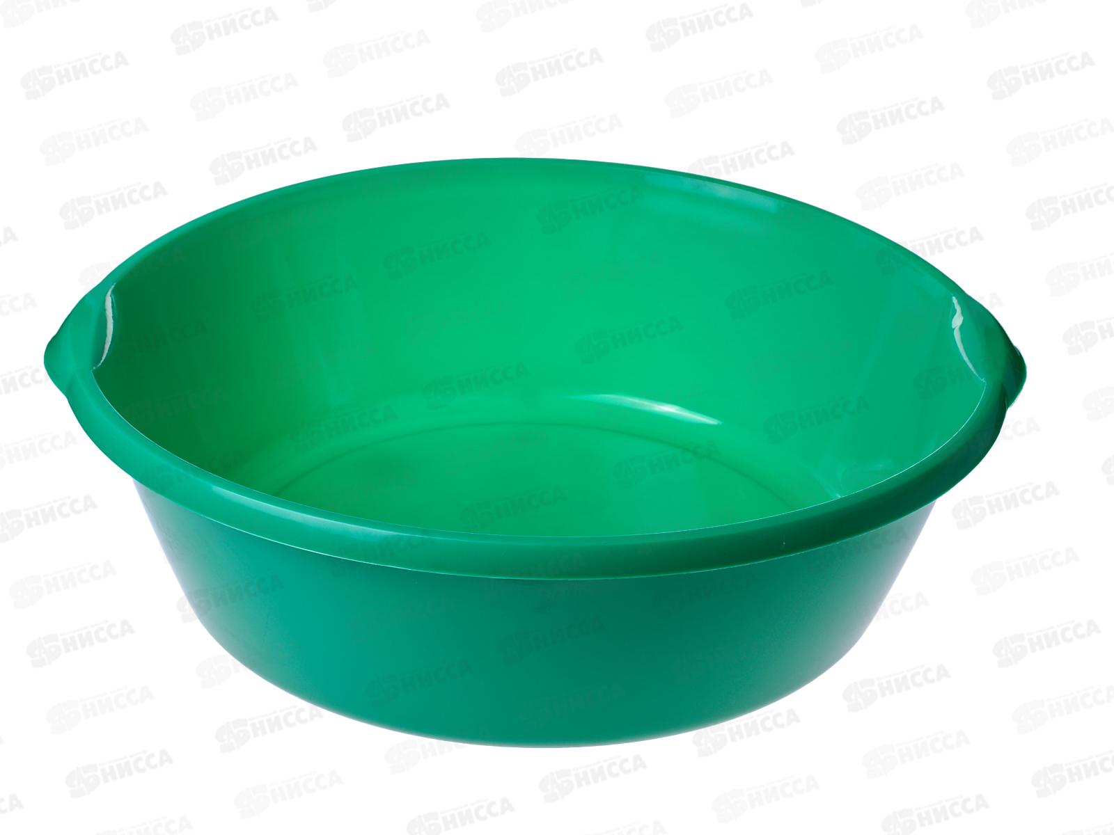 Таз  12л пластмассовый H145 с ручками зеленый  *30 ИНТ