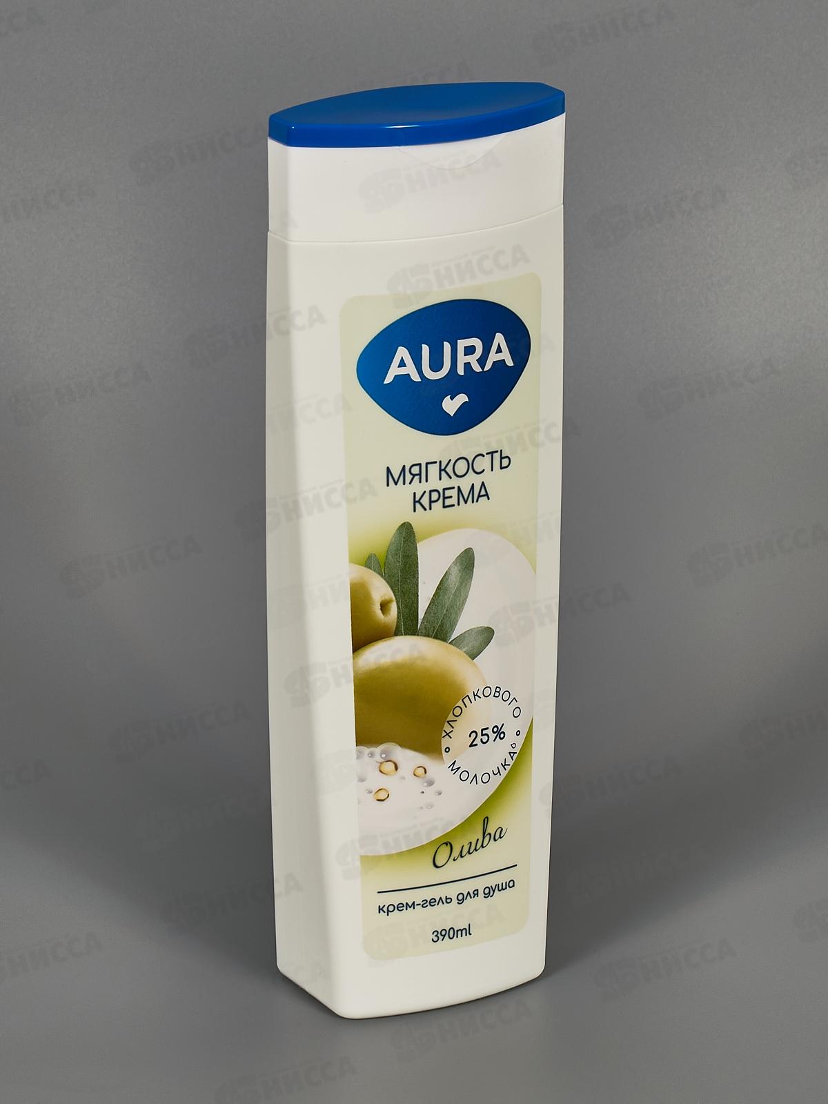 АУРА Крем-гель для душа Олива 390мл *8