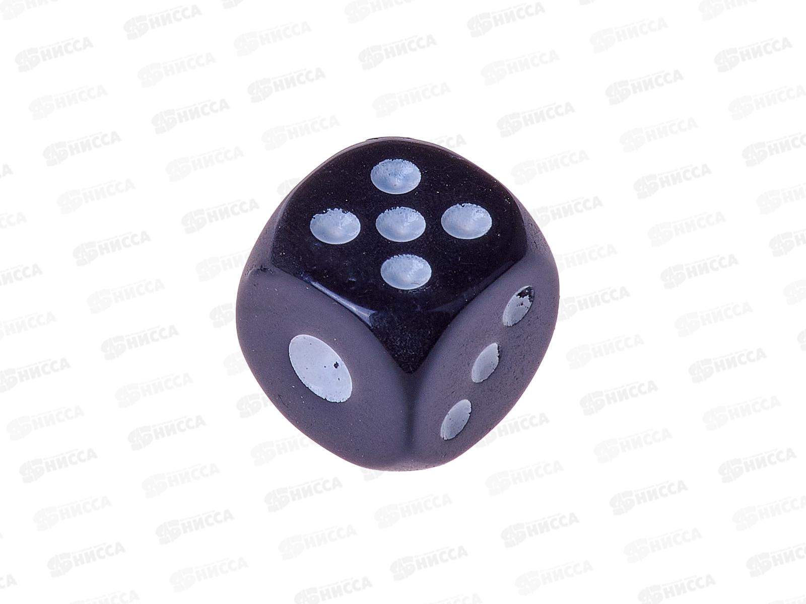 Кубики игральные 1,4см 100шт черные 1503025