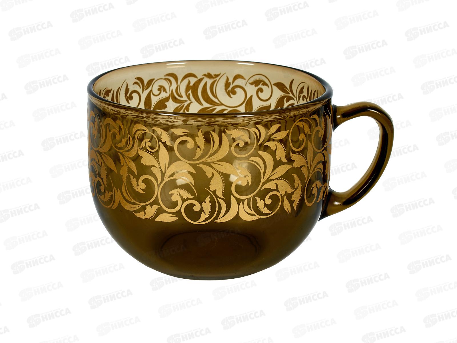 Бульонница с ручкой 670мл "Вензель" 50032 дымка *10