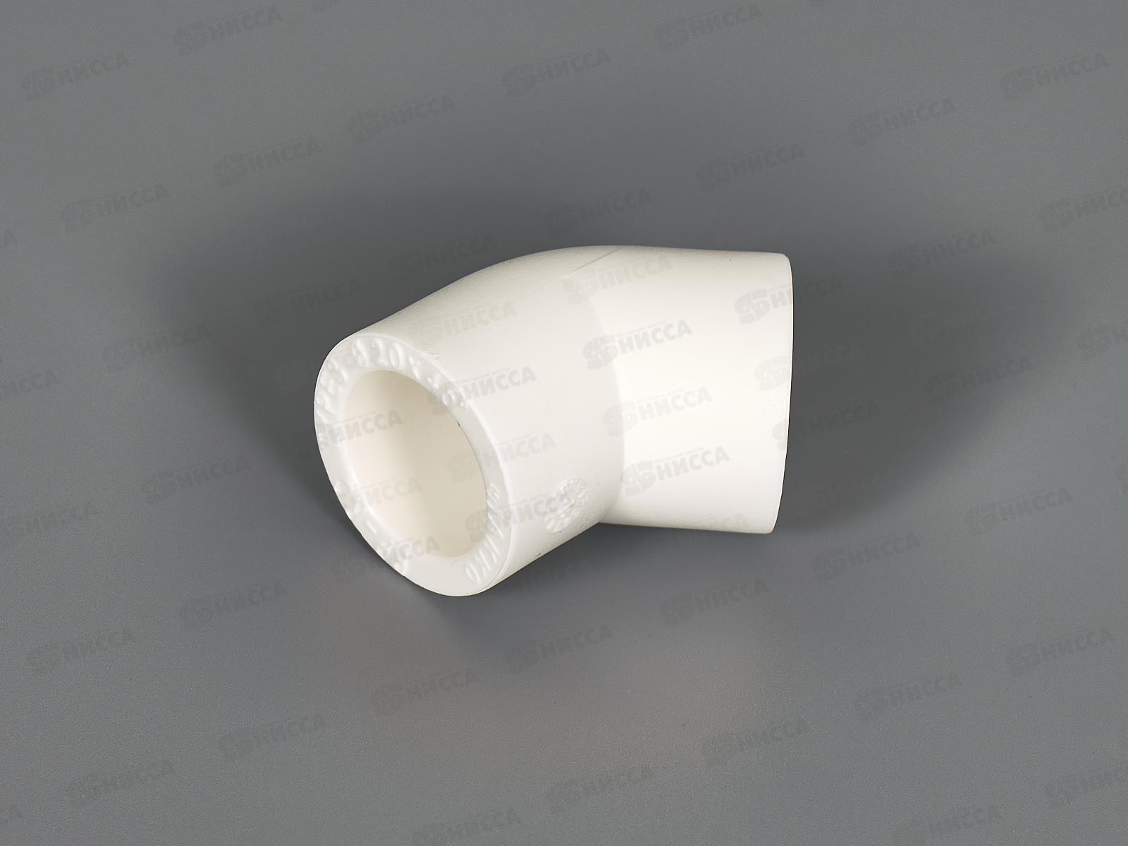 Отвод PP-R 45 белый 20 Jakko *50/700