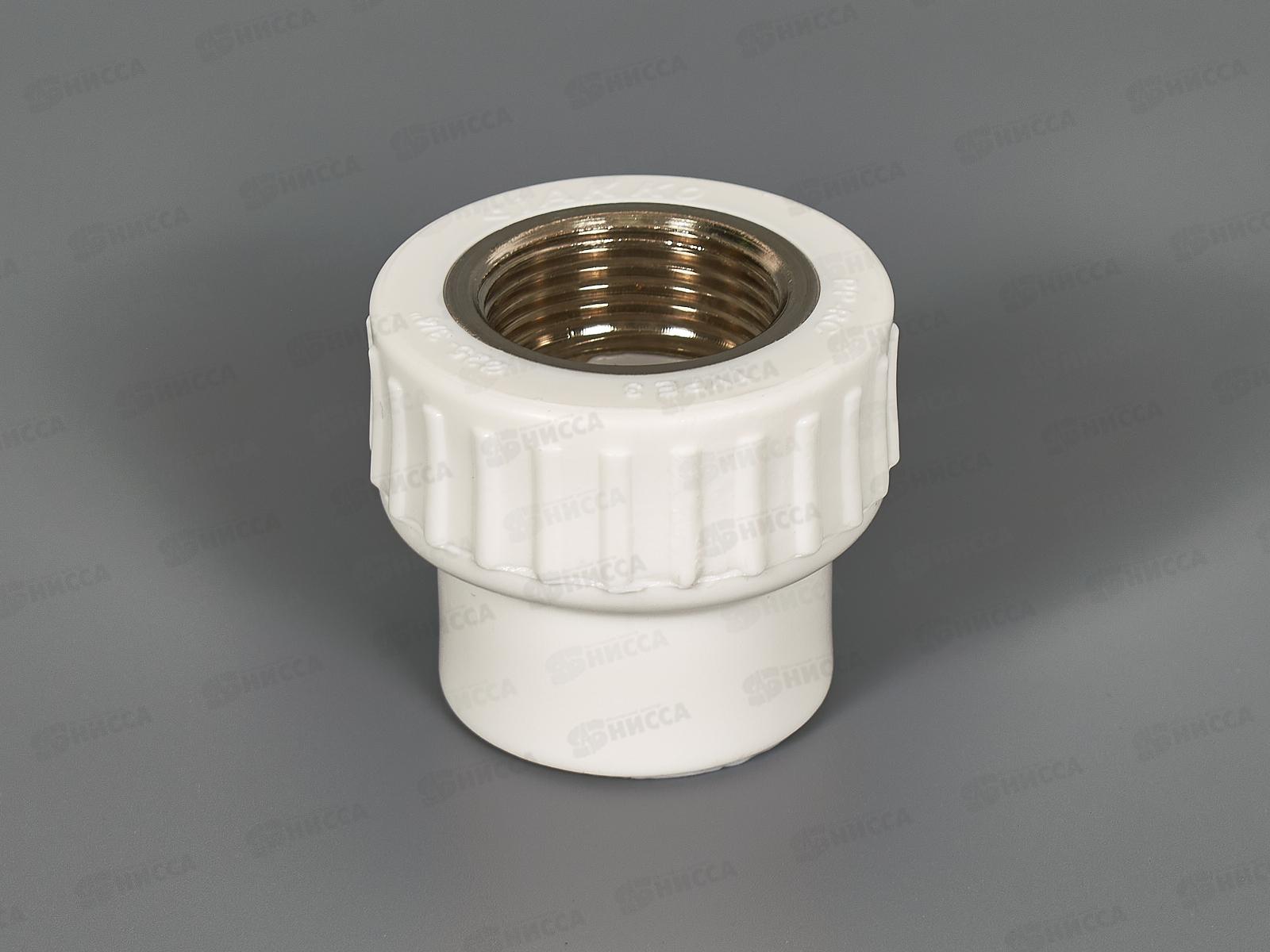 Адаптер PP-R с внутренней резьбой белый 25x3/4&quot Jakko *20/160