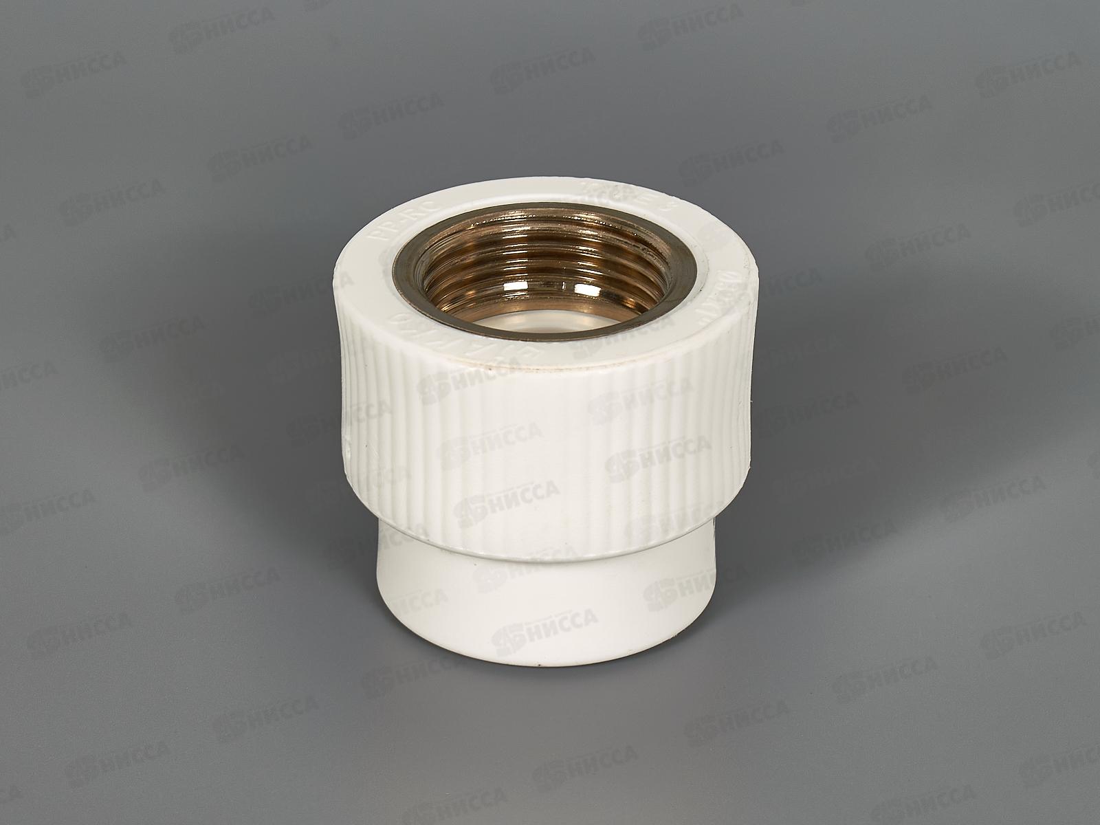 Адаптер PP-R с внутренней резьбой белый 32x1&quot Jakko *10/100