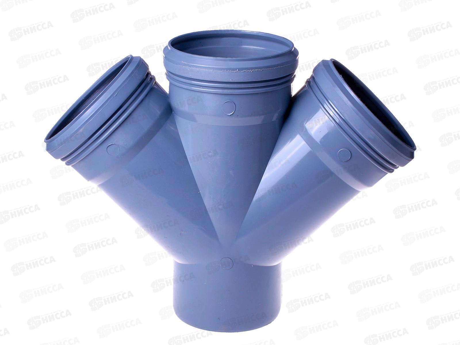 Крестовина канализационная 45 серая 110-110 Jakko *10