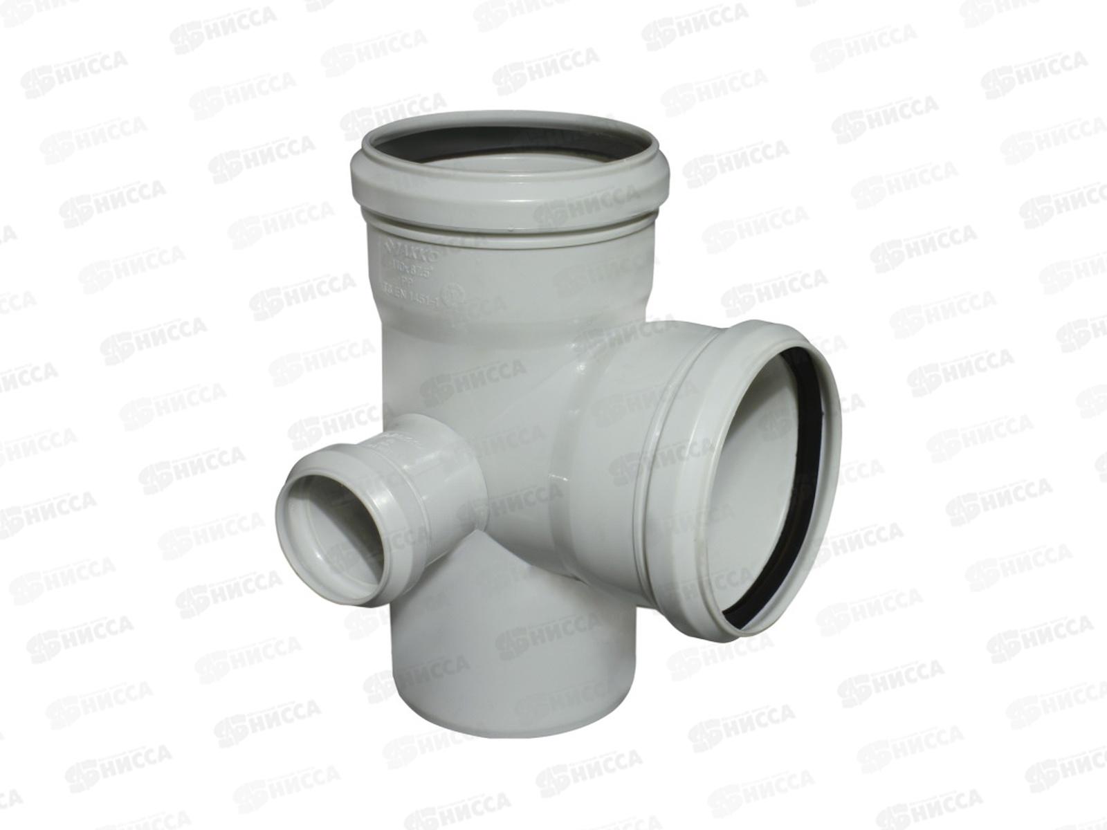 Крестовина канализационная 87 правая серая 110-50 Jakko *16