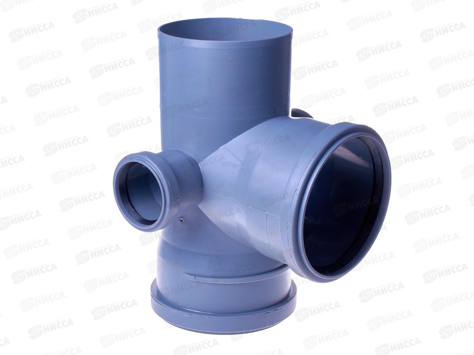 Крестовина канализационная (лев-прав) канализационная 87серый 110-50 Jakk