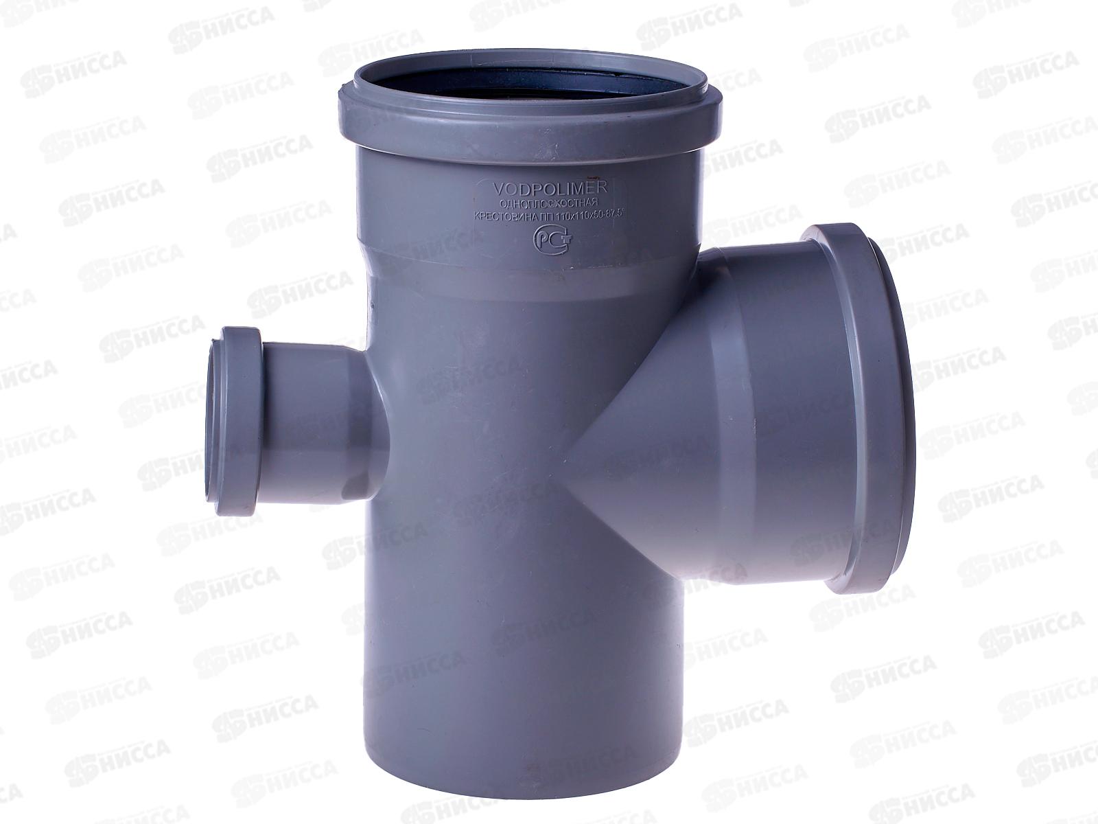 Крестовина канализационная серая 110х110х50 90(тыл) *20