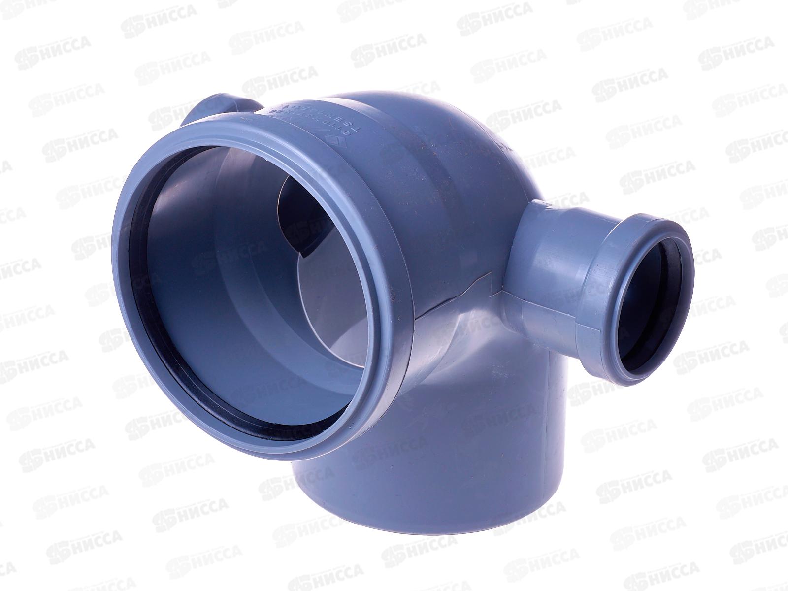 Отвод канализационный 87 (лев-прав) серый 110-50 Jakko *25