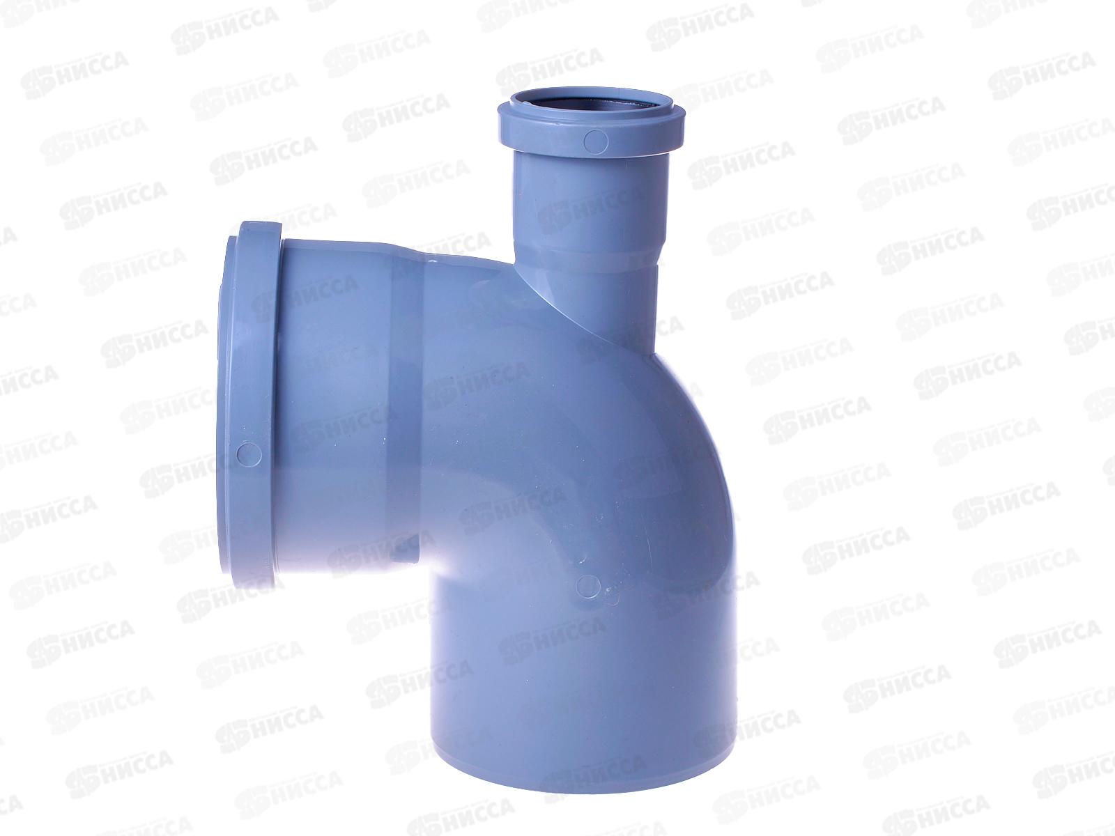 Отвод канализационный 87 (вверх) серый 110-50 *25