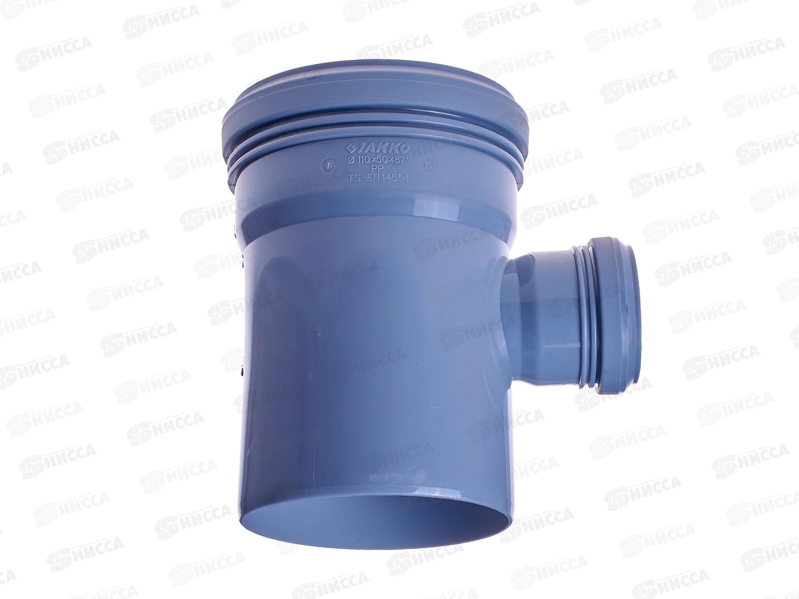 Тройник канализационный 87 серый 110-50 Jakko *38