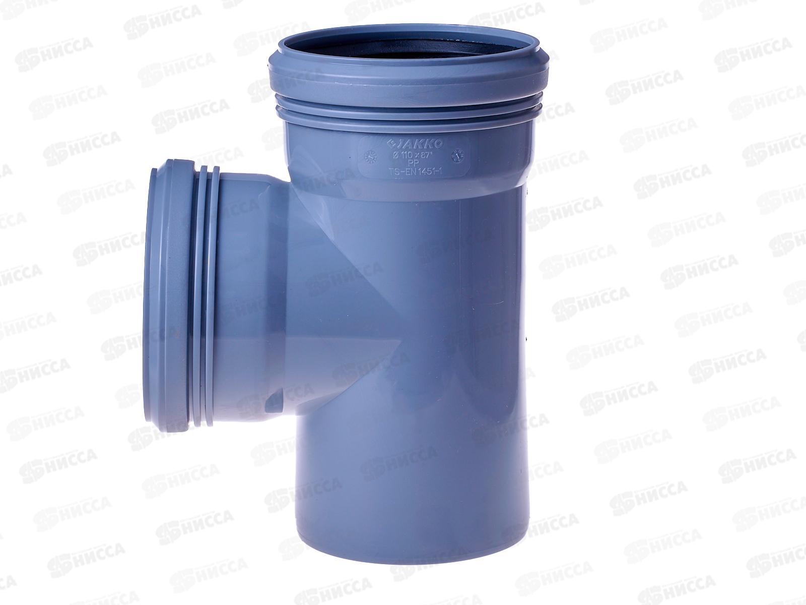 Тройник канализационный 87 серый 110-110 Jakko *20