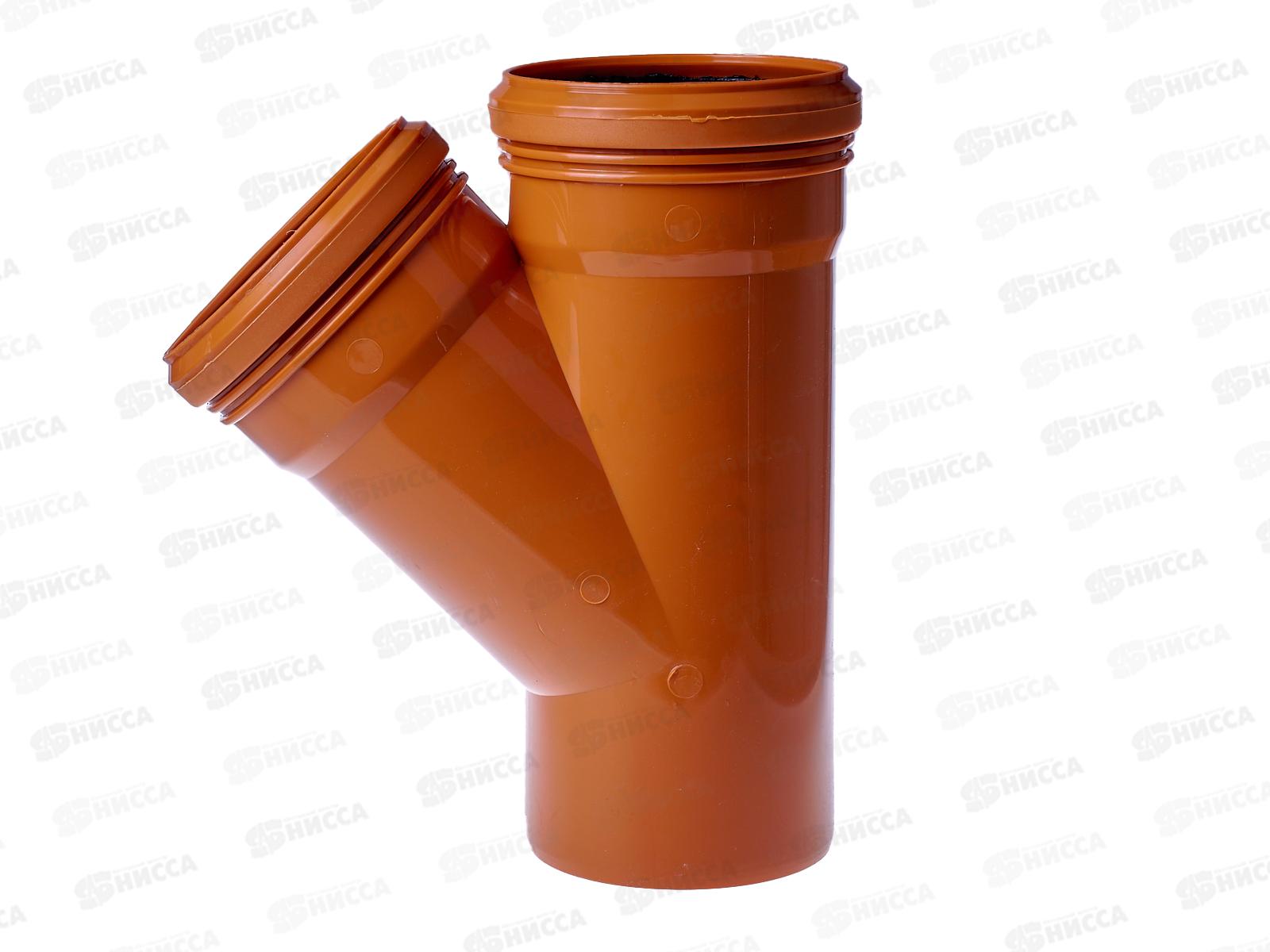 Тройник канализационный наружный 45 градусов 110-110 Jakko *16