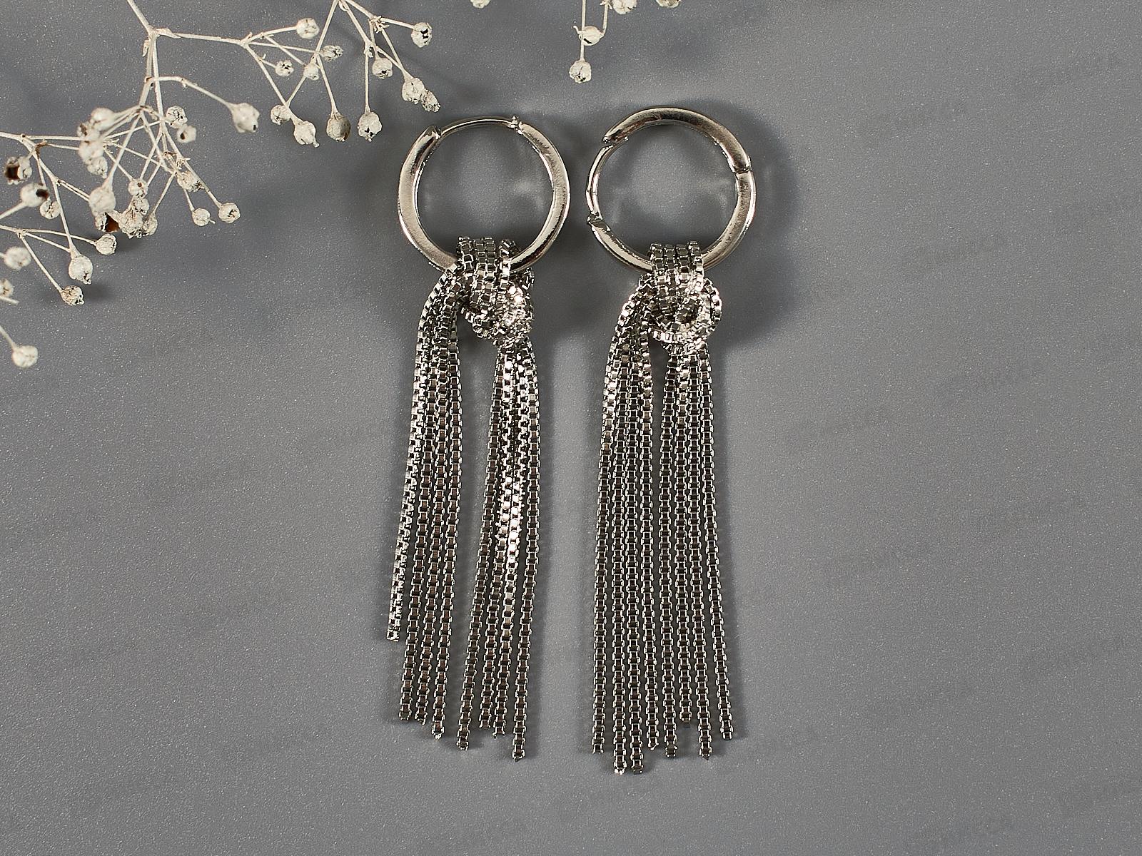 Серьги &quotСтиль&quot цепи в узле 10203482