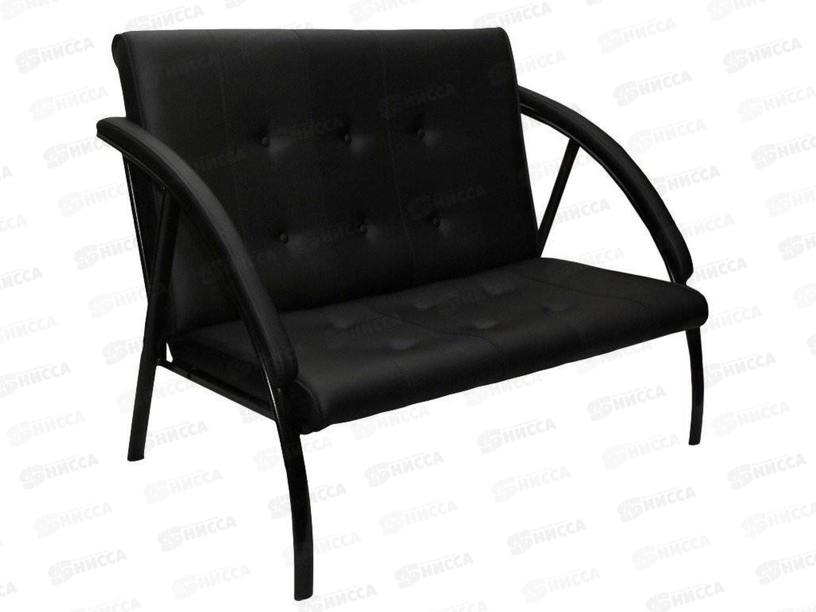 Диван Фортуна 5(20) 2-х местный Эконом к/з Атзек черный