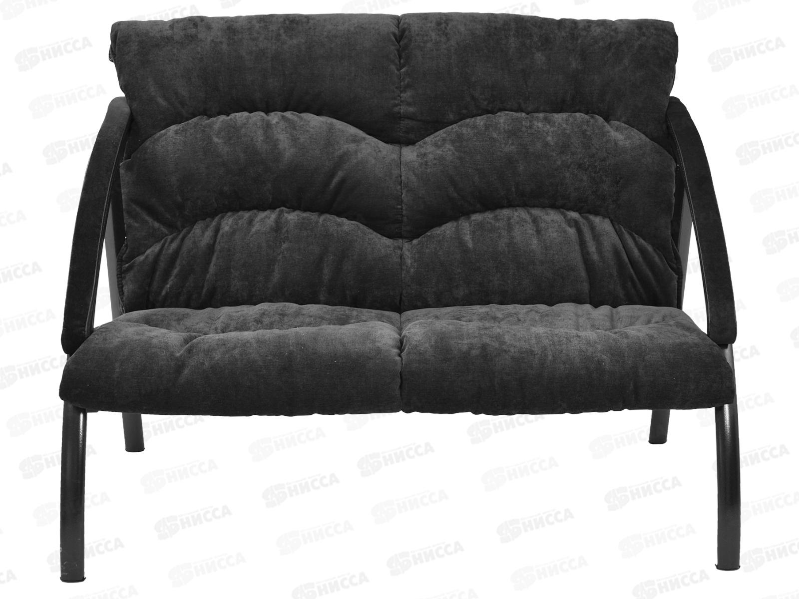 Диван Фортуна 5(18) 2-х местный (разборный) к/з Атзек черный