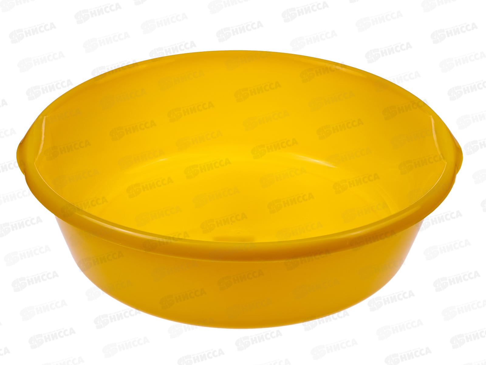 Таз  9л пластмассовый желтый ИНТ *30