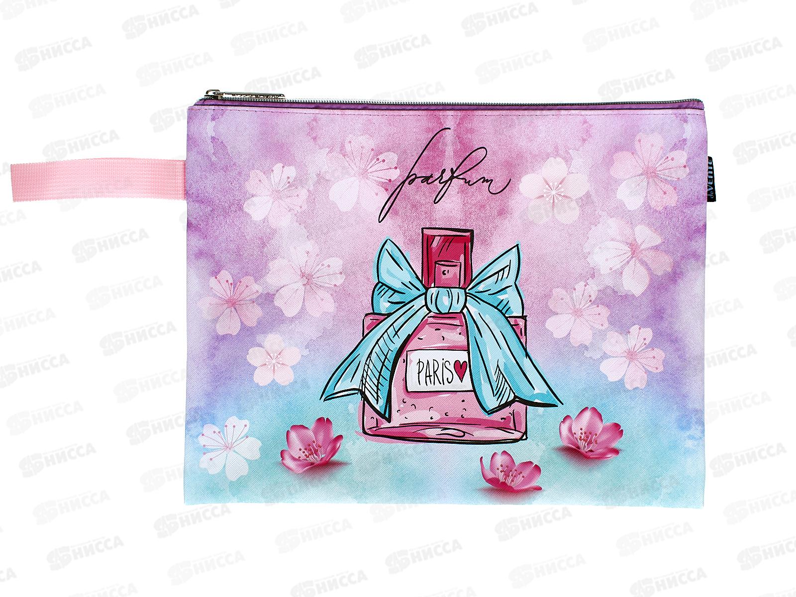 Папка для тетрадей deVente Perfume А4 с ручками, на молнии, искусственная кожа. 8056461