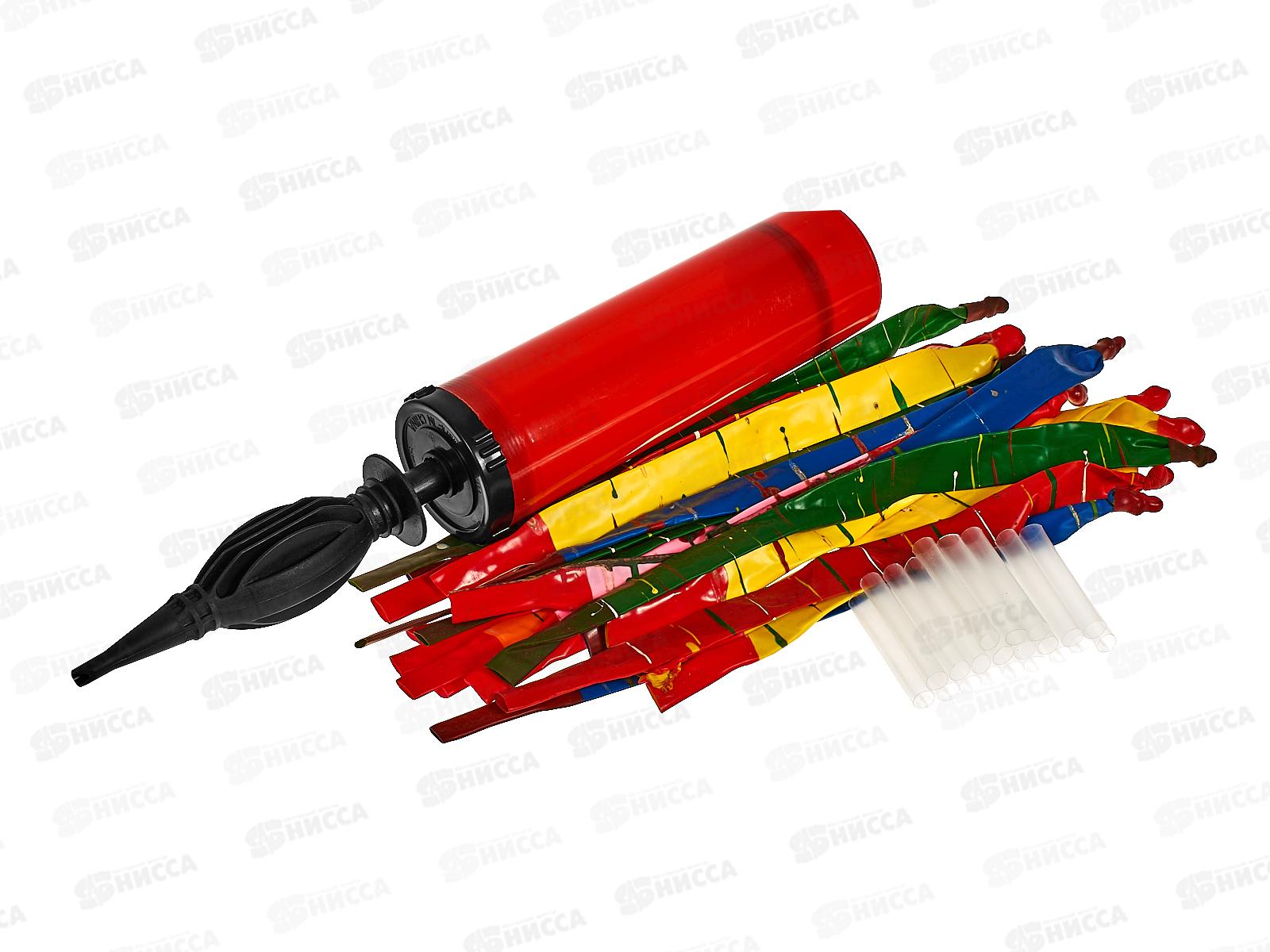 Набор шаров Ракета с большим насосом 20шт/Е, 1111-1331