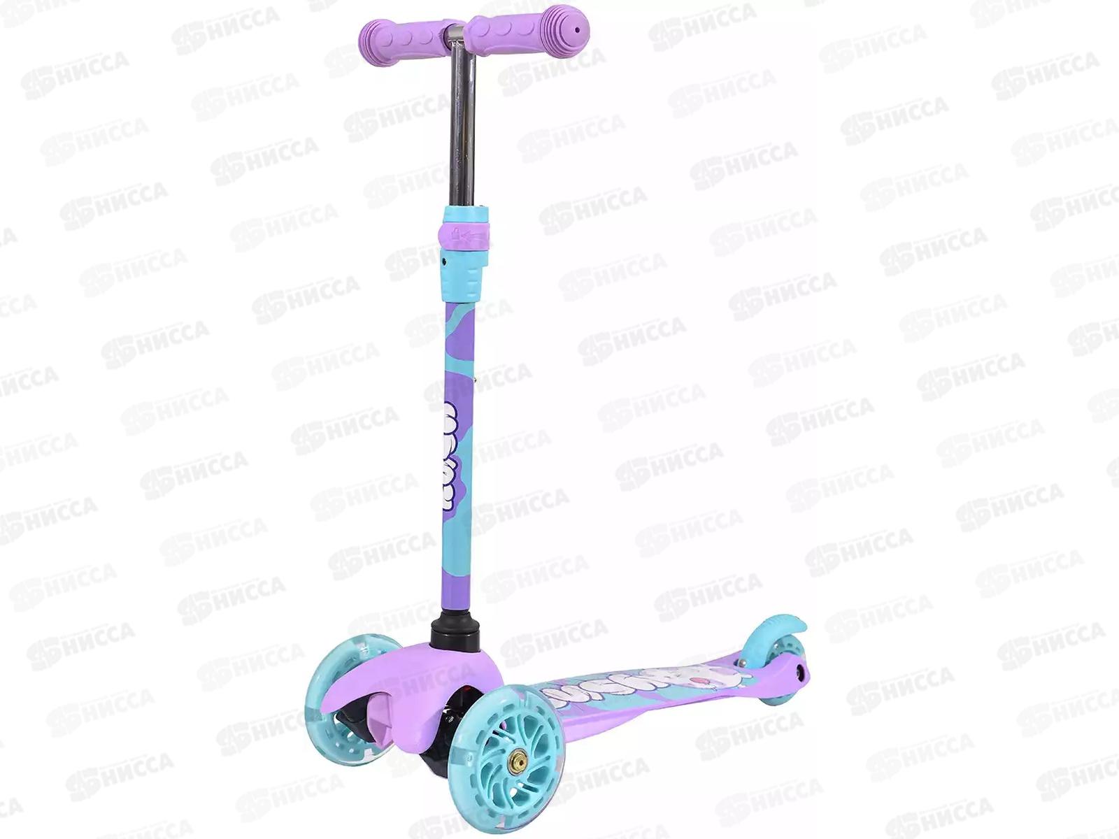 Самокат 3-х колесный до 30кг Caty светящиеся колеса, 392562 *6