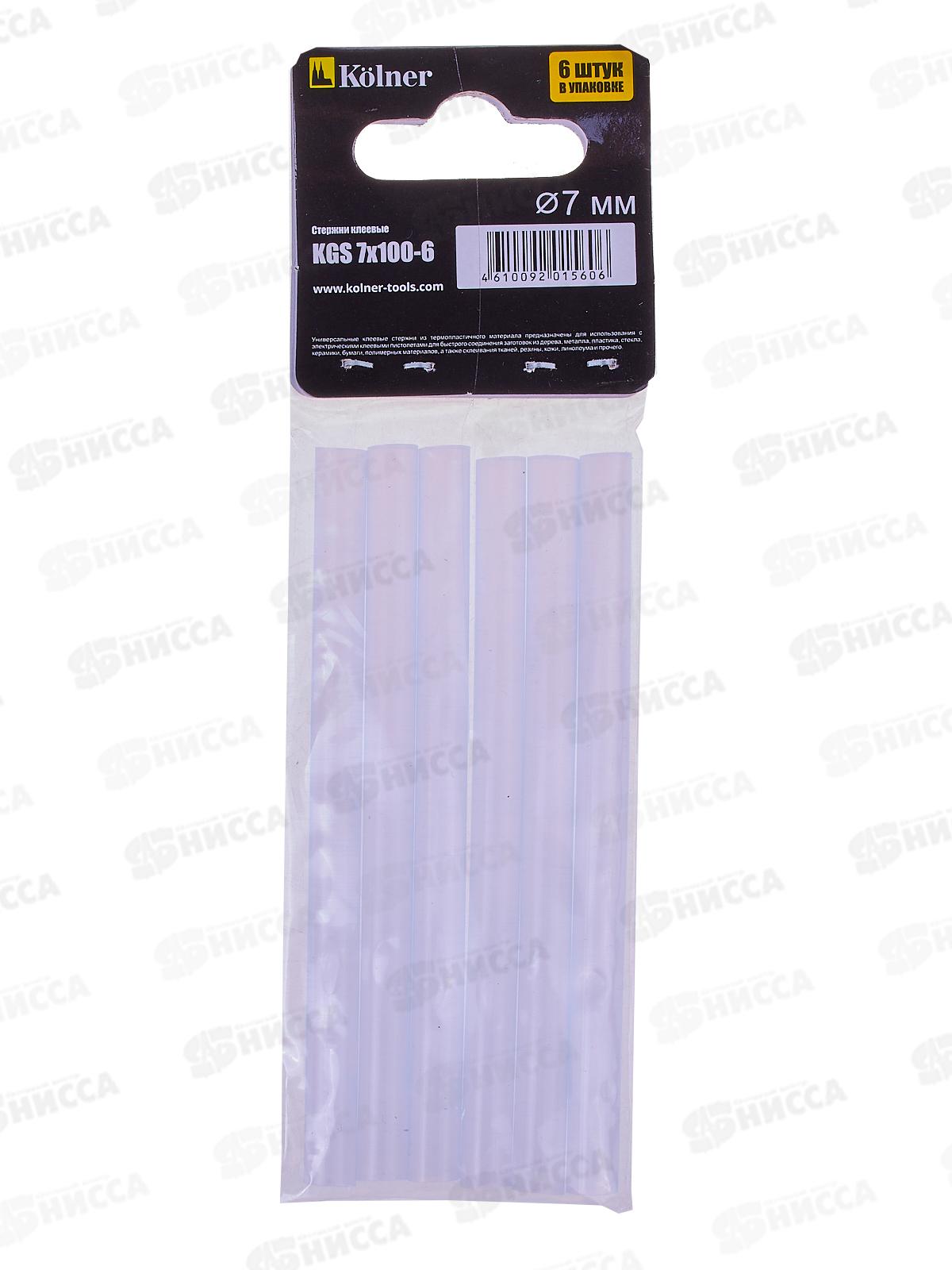 Стержни клеевые Kolner 100мм диам 7мм KGS 7*100-6 *6